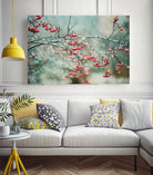 berries in snow by Amy Buxton on GIANT ART - red photo illustration