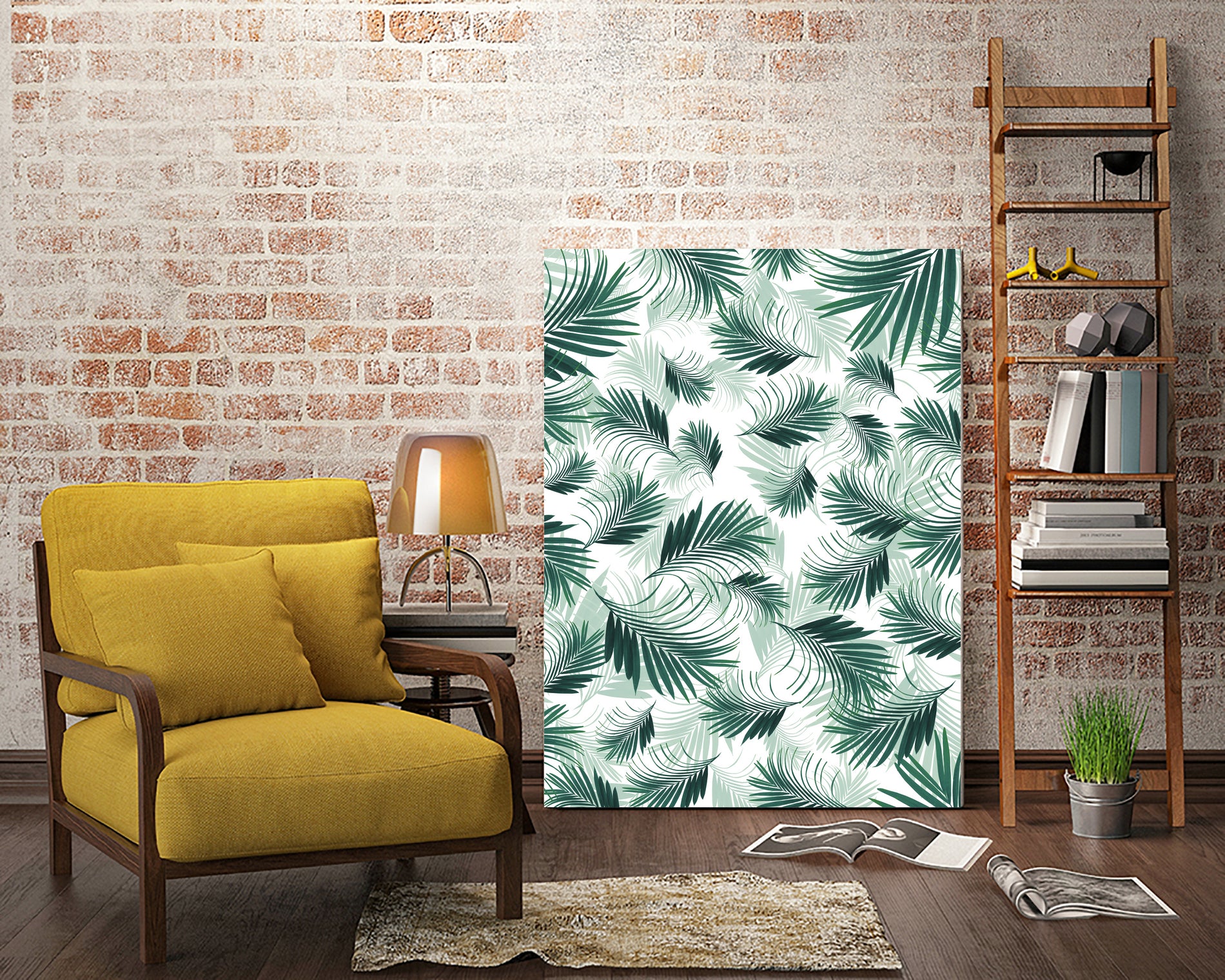 Tropical Green Palms Pattern #1 #tropical #decor #art by Anita & Bella Jantz on GIANT ART - green photo illustration