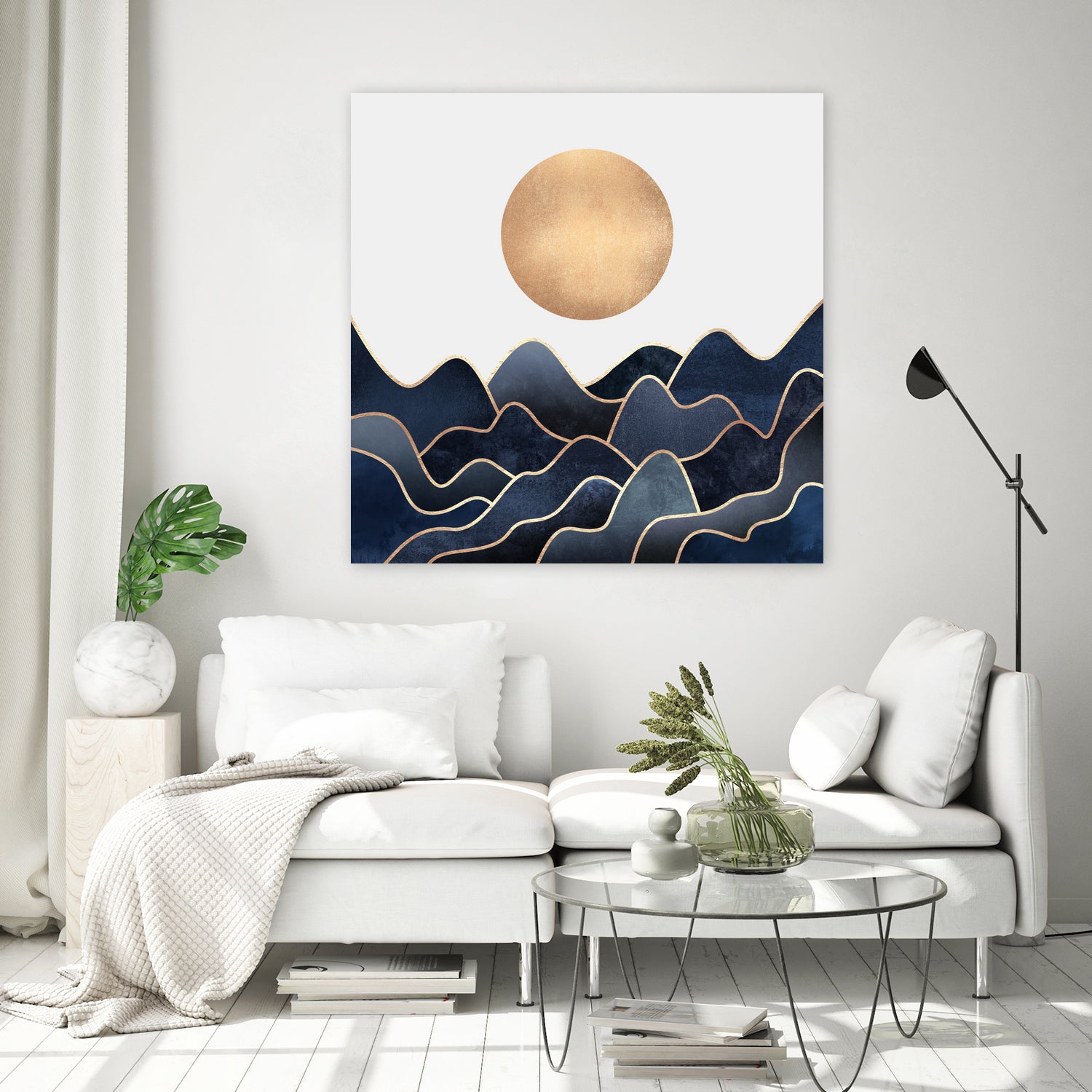 Waves 1 by Elisabeth Fredriksson on GIANT ART - blue digital painting