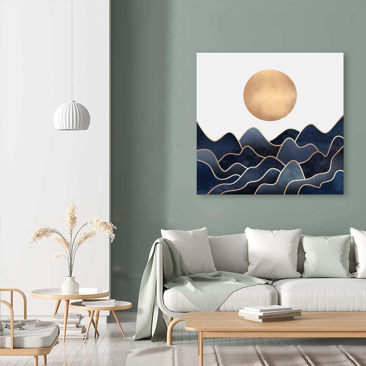 Waves 1 by Elisabeth Fredriksson on GIANT ART - blue digital painting