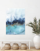 mystic abstract watercolor by Jen Merli on GIANT ART - blue mixed media
