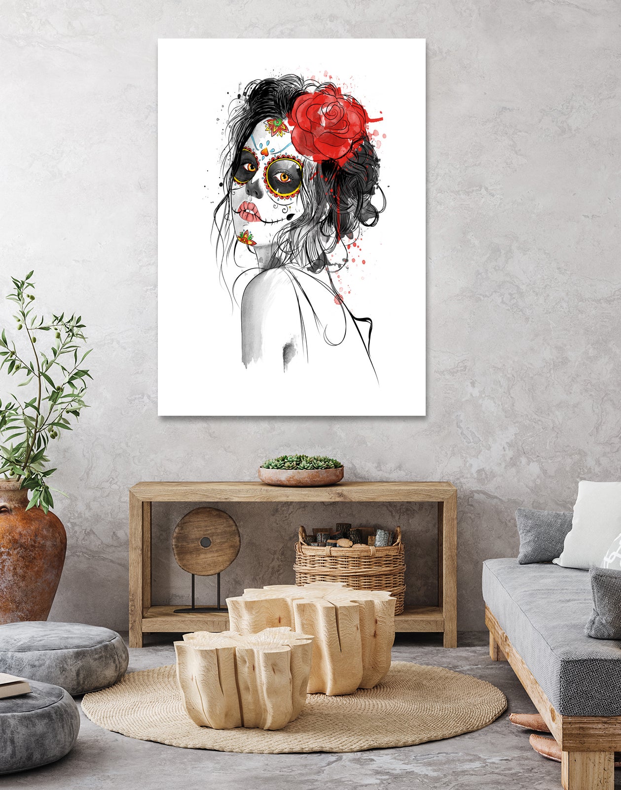 Dia de los Muertos by Antonio Camarena on GIANT ART - white digital painting