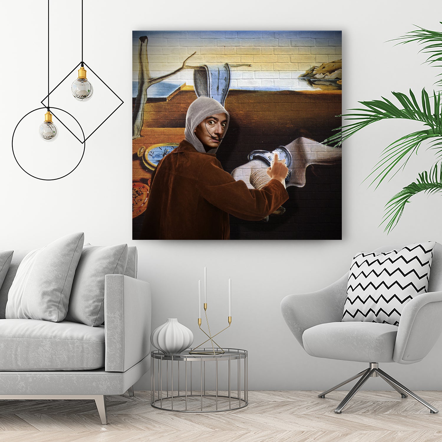 Street Art (Salvador Dali) by Mehmet Geren on GIANT ART - brown photo manipulation