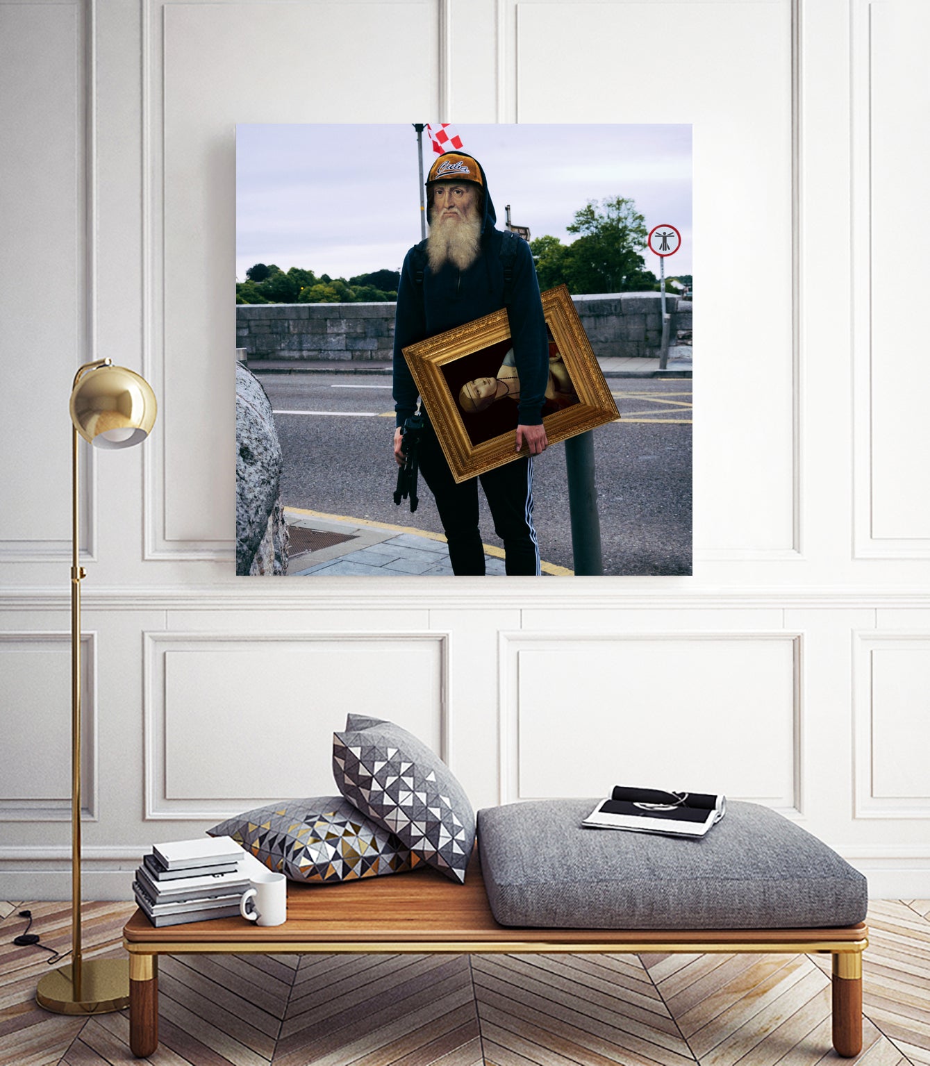 When Art Meets Real Life I by Mehmet Geren on GIANT ART - gray photo manipulation