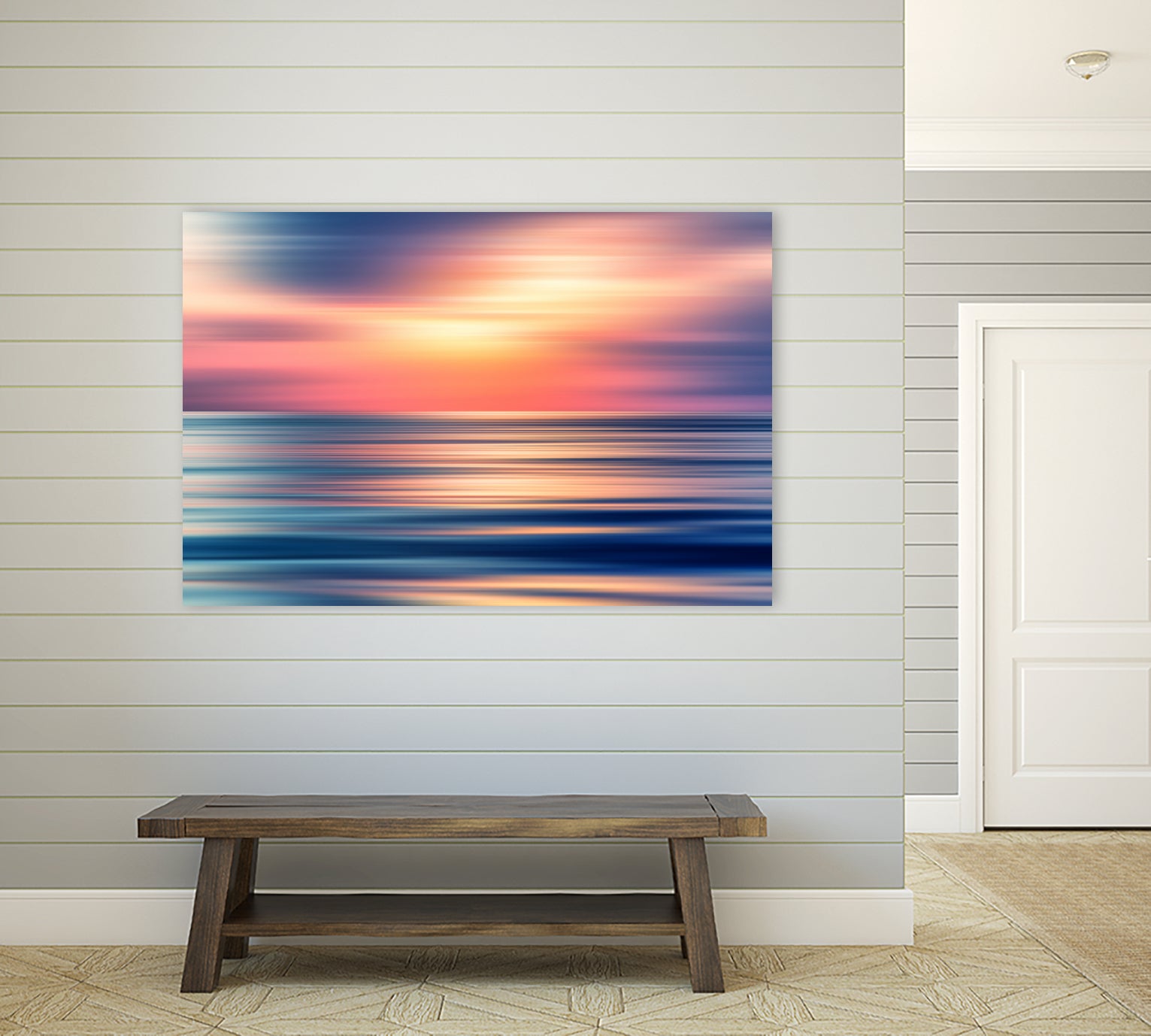 Abstract Sunset II by Tenyo Marchev on GIANT ART - orange processing/programming