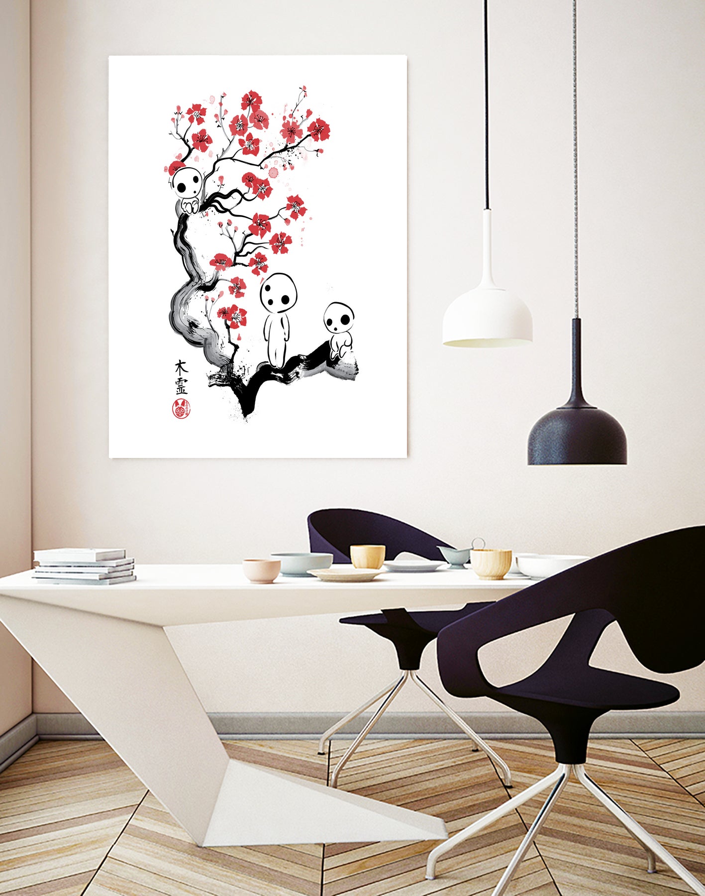 Little forest spirits by Antonio Camarena on GIANT ART - white digital painting