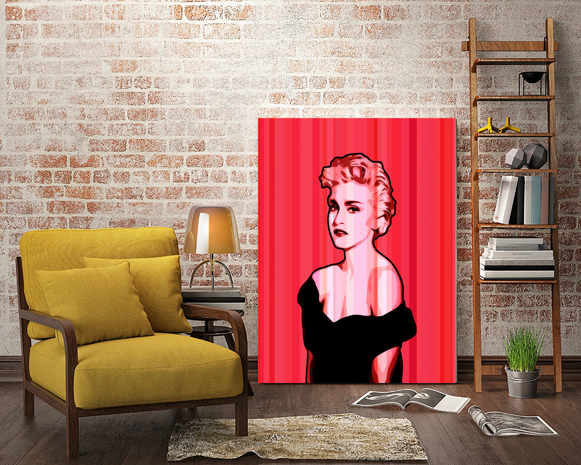 Madonna | Pop Art by William Cuccio on GIANT ART - pink digital painting
