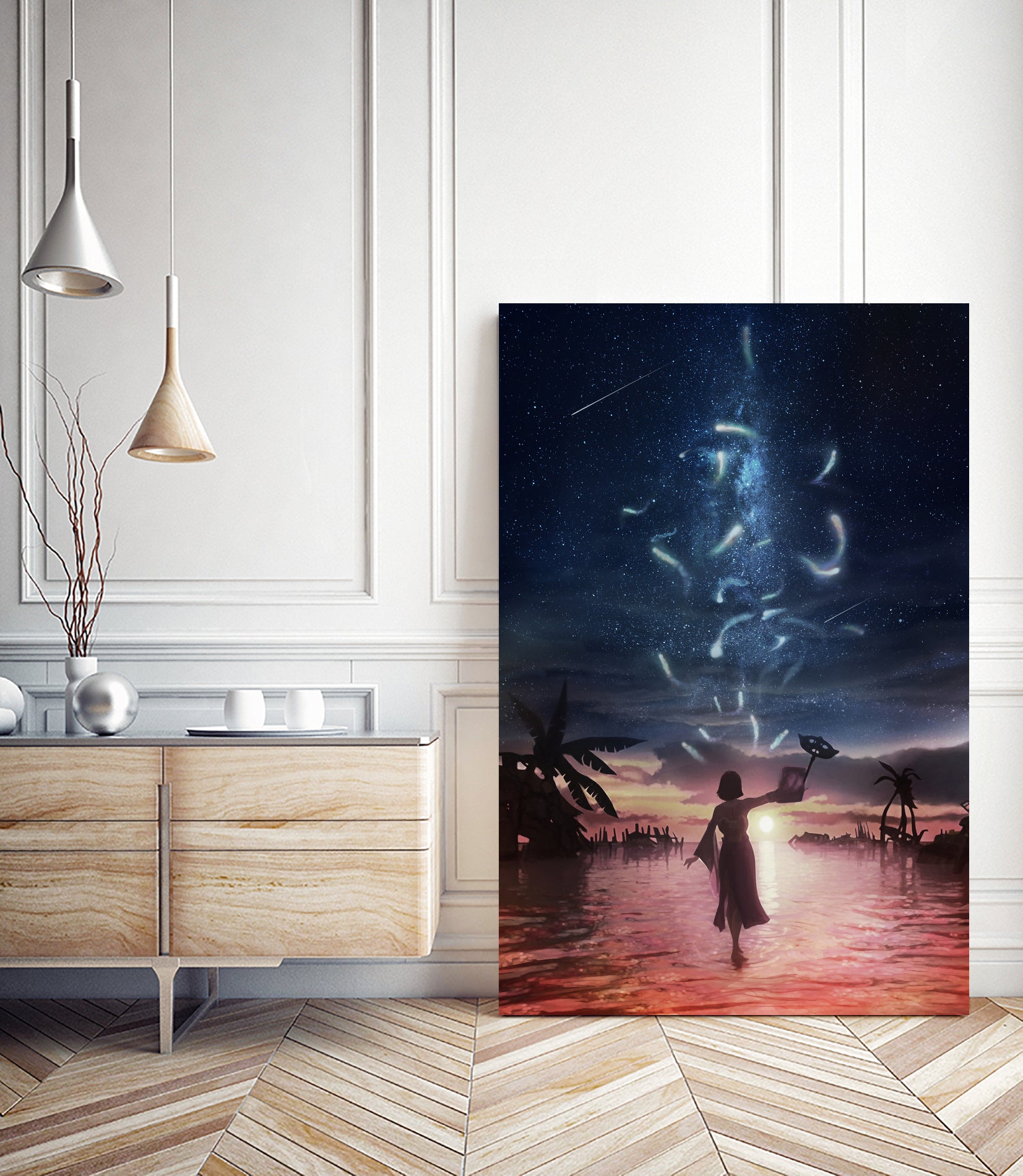 The sending by MCAshe 24 on GIANT ART - blue digital painting