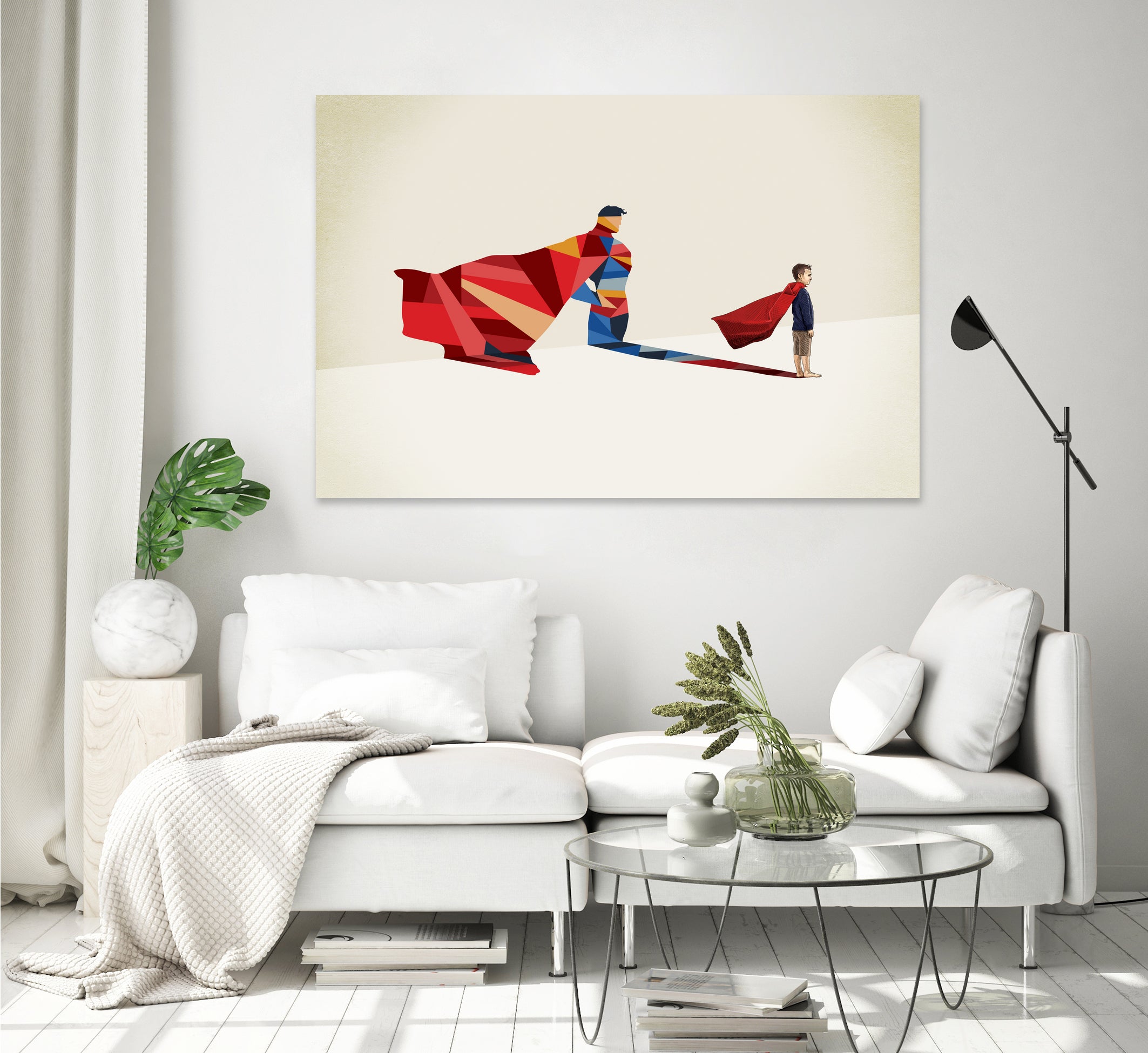 Walking Shadow, Hero by Jason Ratliff on GIANT ART - red photo illustration