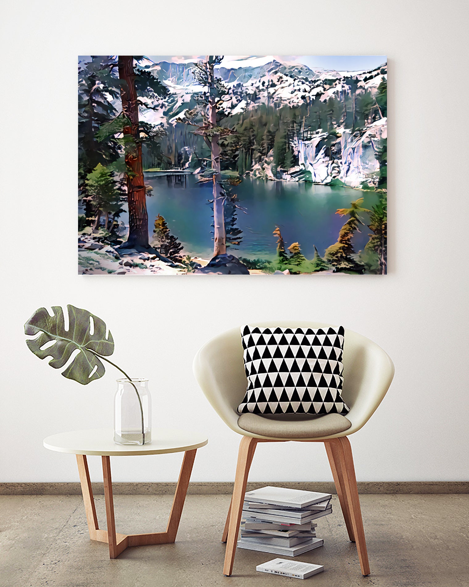 TJ Lake by Svetlana Eremenko on GIANT ART - green digital painting