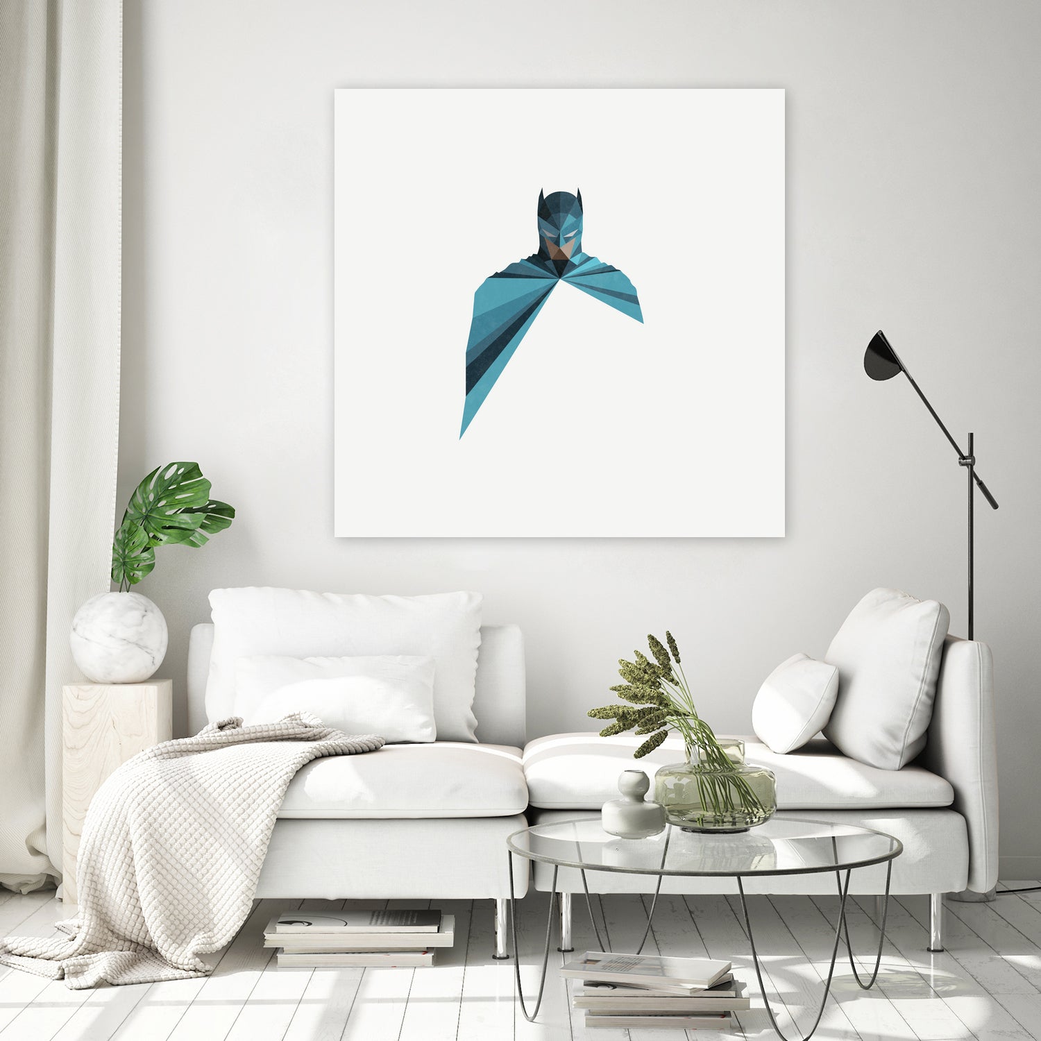 Dark as Knight by Jason Ratliff on GIANT ART - blue vector illustration