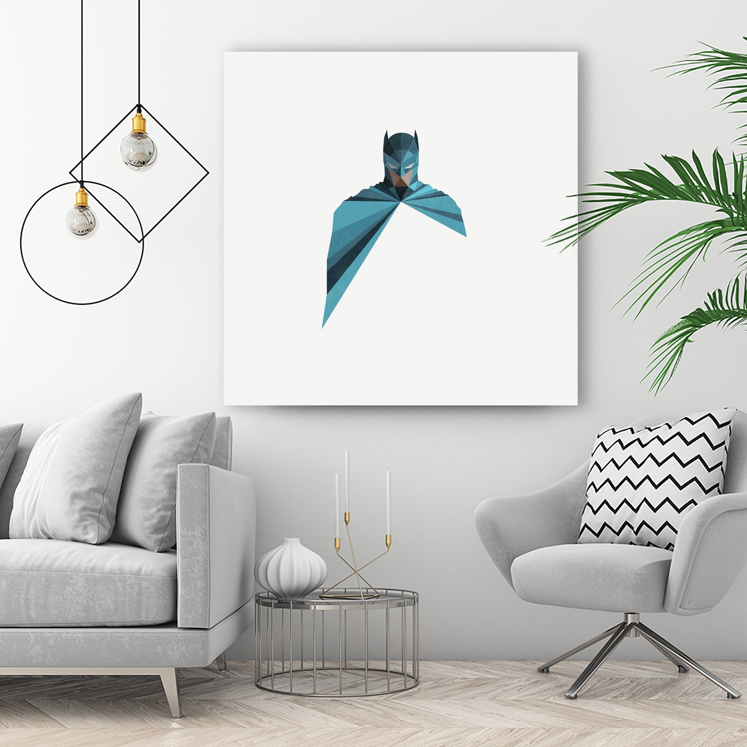 Dark as Knight by Jason Ratliff on GIANT ART - blue vector illustration