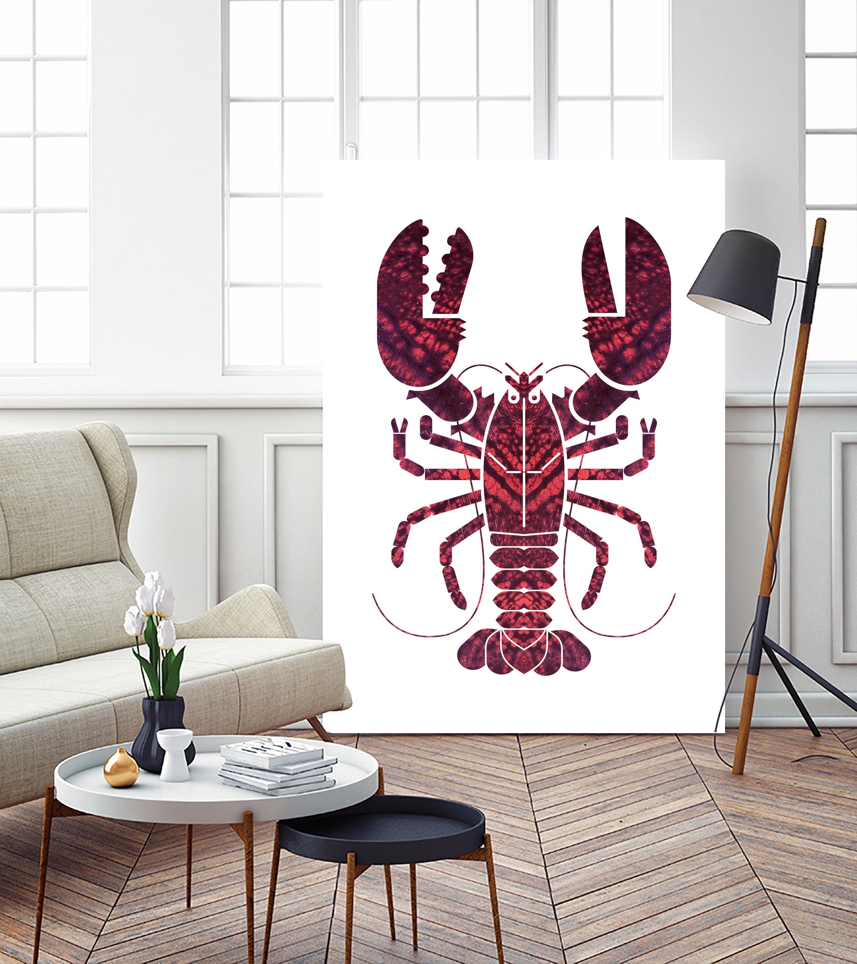 American Lobster by Scott Partridge on GIANT ART - red vector illustration