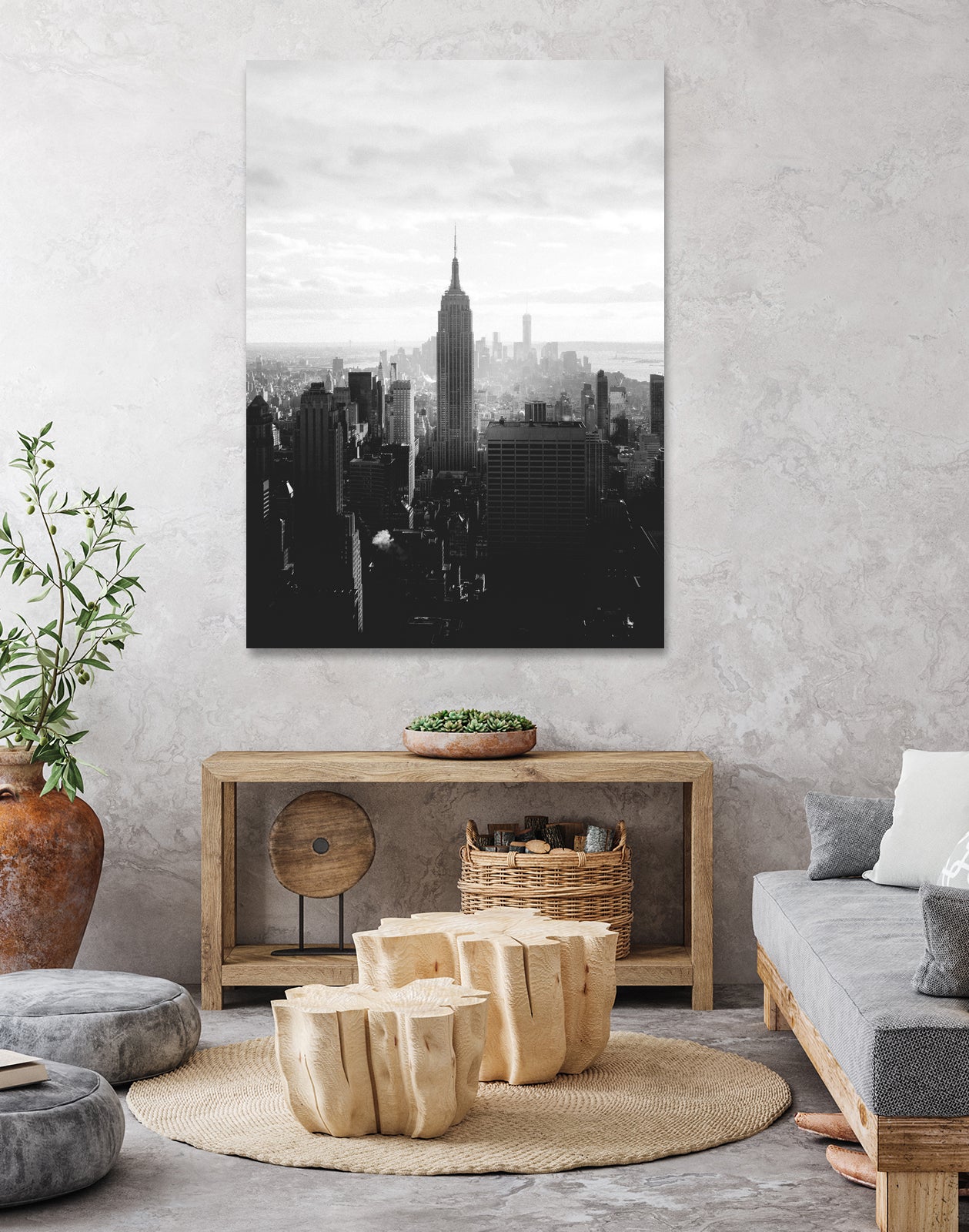 NYC-empire-state-01 by Nikita Abakumov on GIANT ART - gray photo manipulation