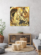 Abstract Marble Painting by Amir Faysal on GIANT ART - yellow digital painting
