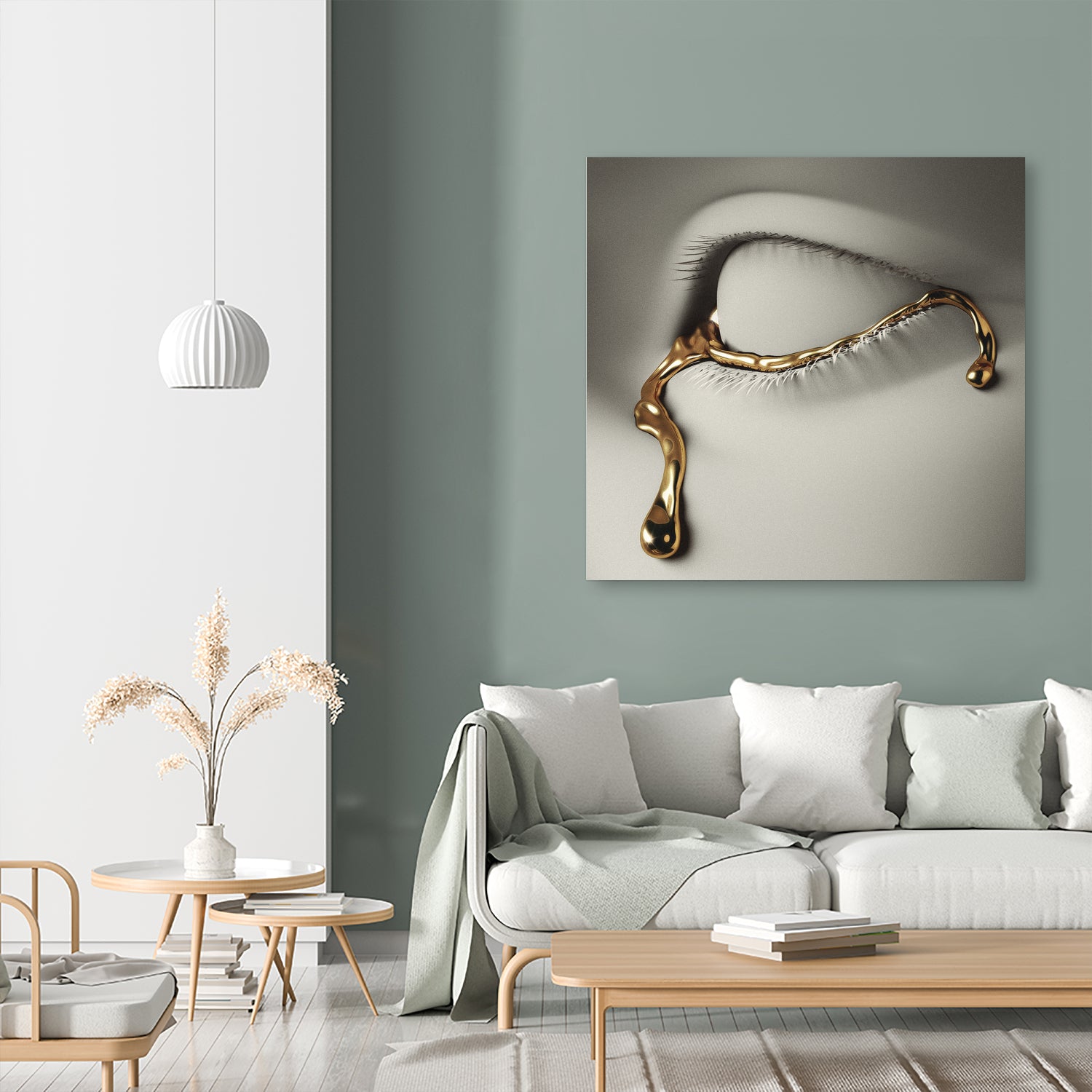 Golden Tear by Vigan Tafili on GIANT ART - white 3d art