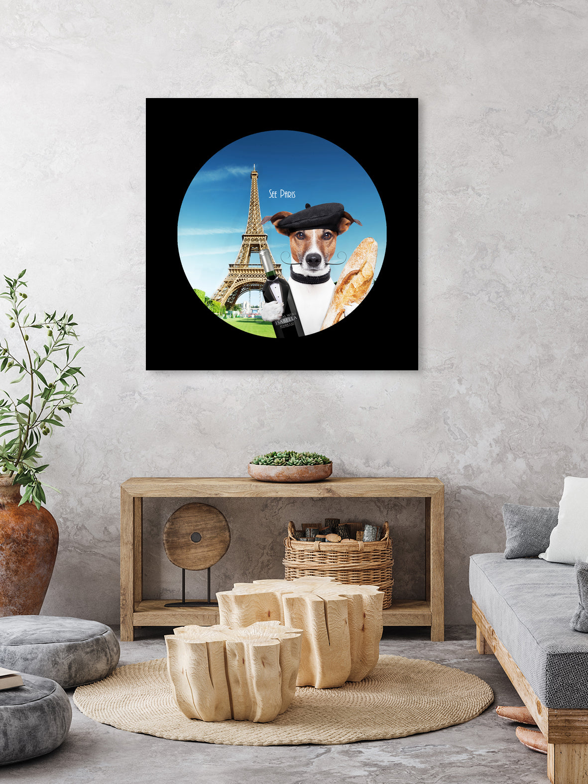 See Paris by Karine Osipyan on GIANT ART - blue photo illustration