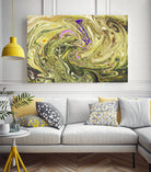Abstract Marble Painting by Amir Faysal on GIANT ART - yellow digital painting