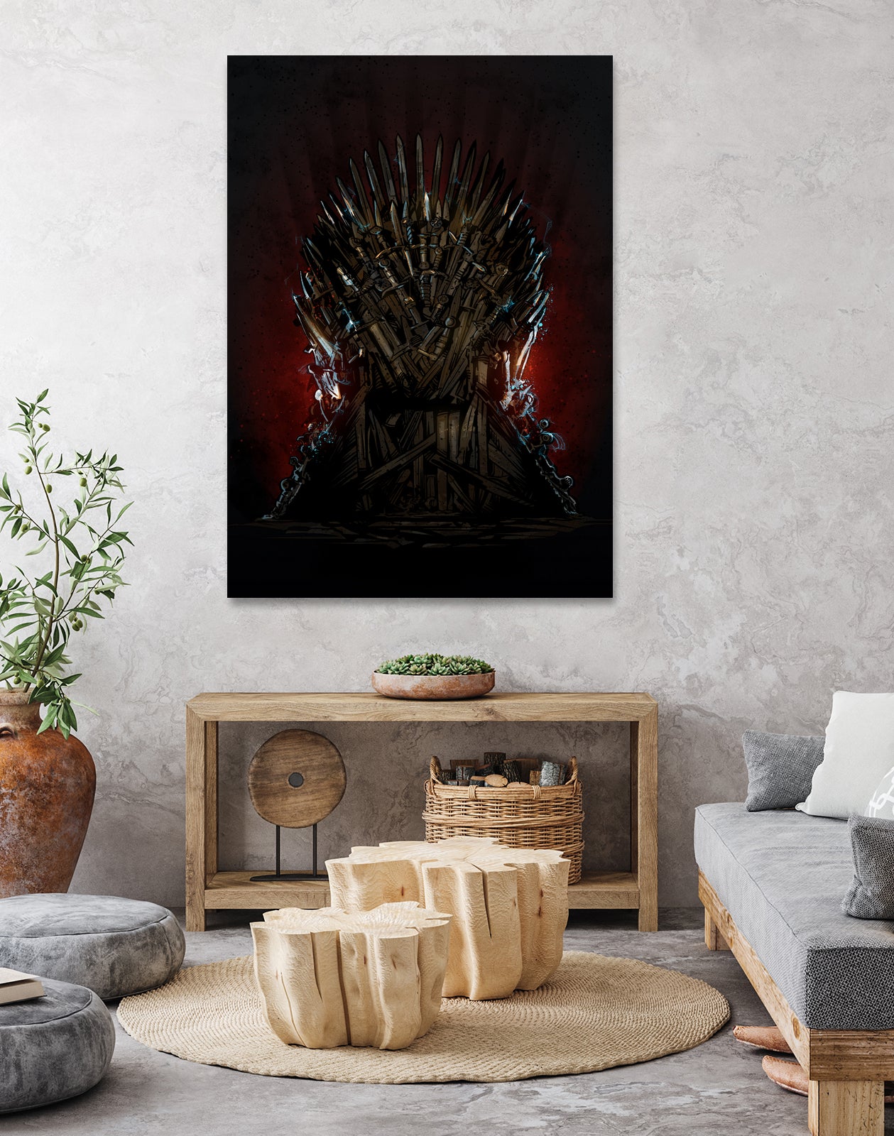 Iron Throne by Nikita Abakumov on GIANT ART - black digital painting