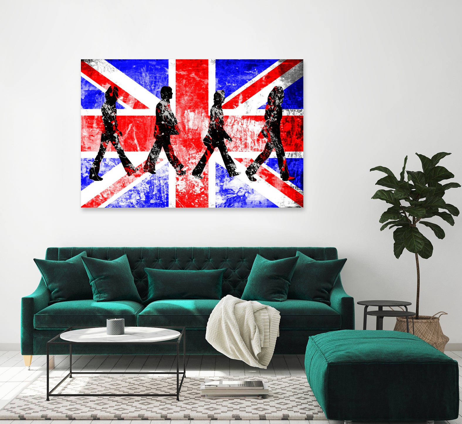 Beatles | Abbey Road | Pop Art by William Cuccio on GIANT ART - red digital painting