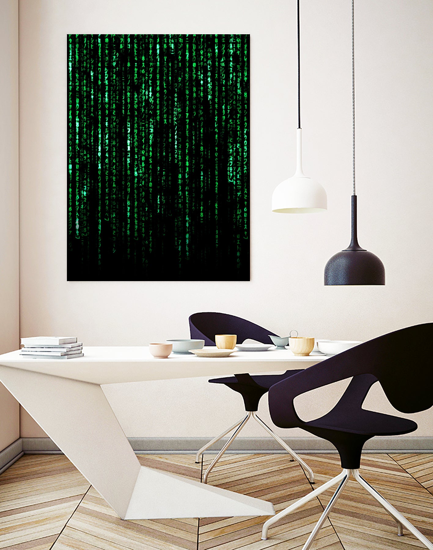 The Matrix Code by Nikita Abakumov on GIANT ART - black digital painting