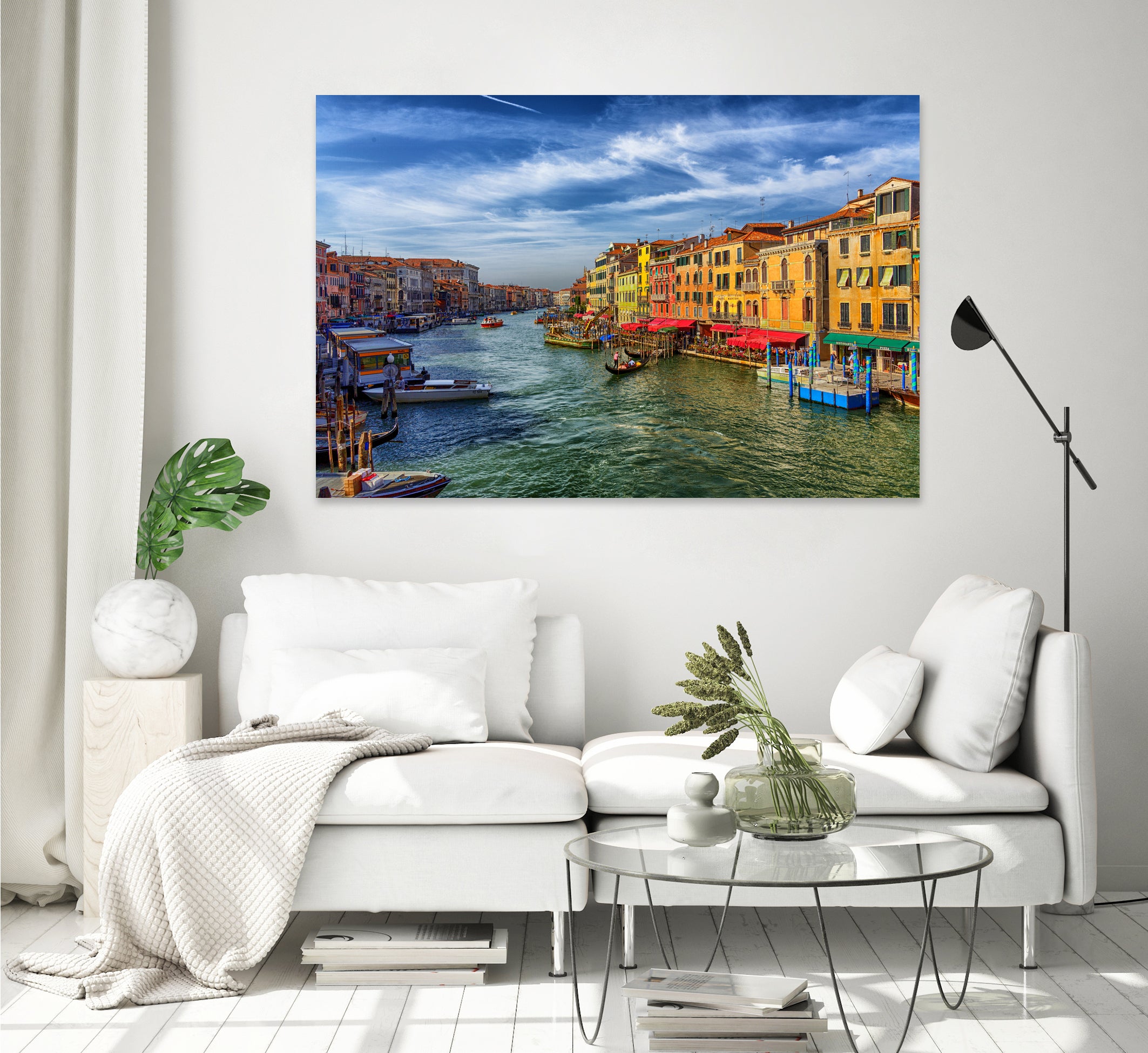 Grand Canal from Rialto Bridge by Darryl Brooks on GIANT ART - blue photo manipulation