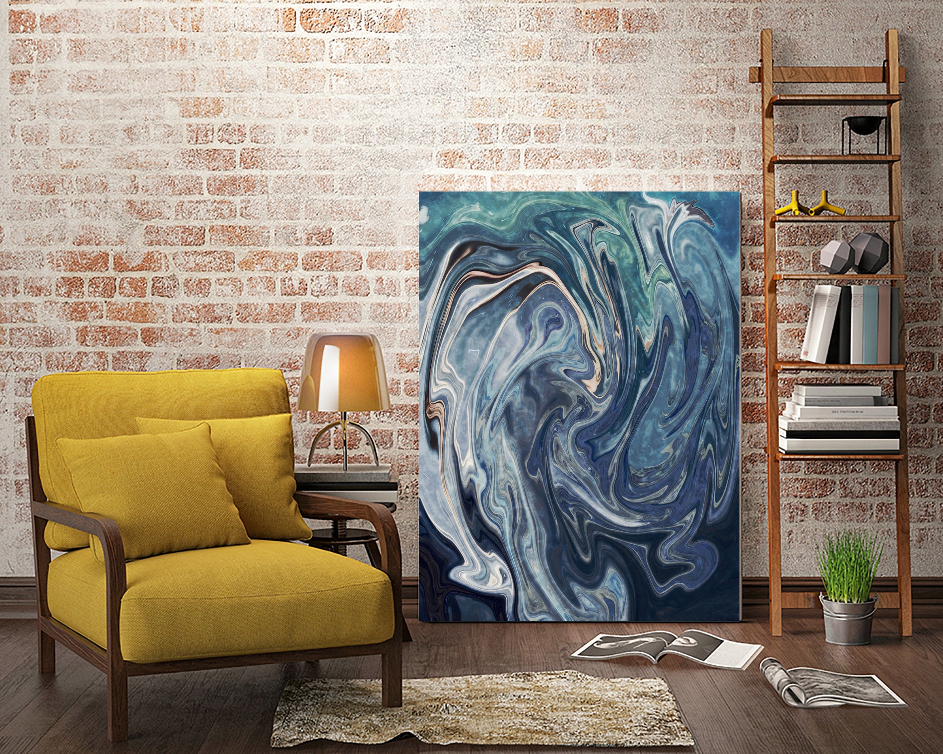 Abstract Marble Painting by Amir Faysal on GIANT ART - gray digital painting
