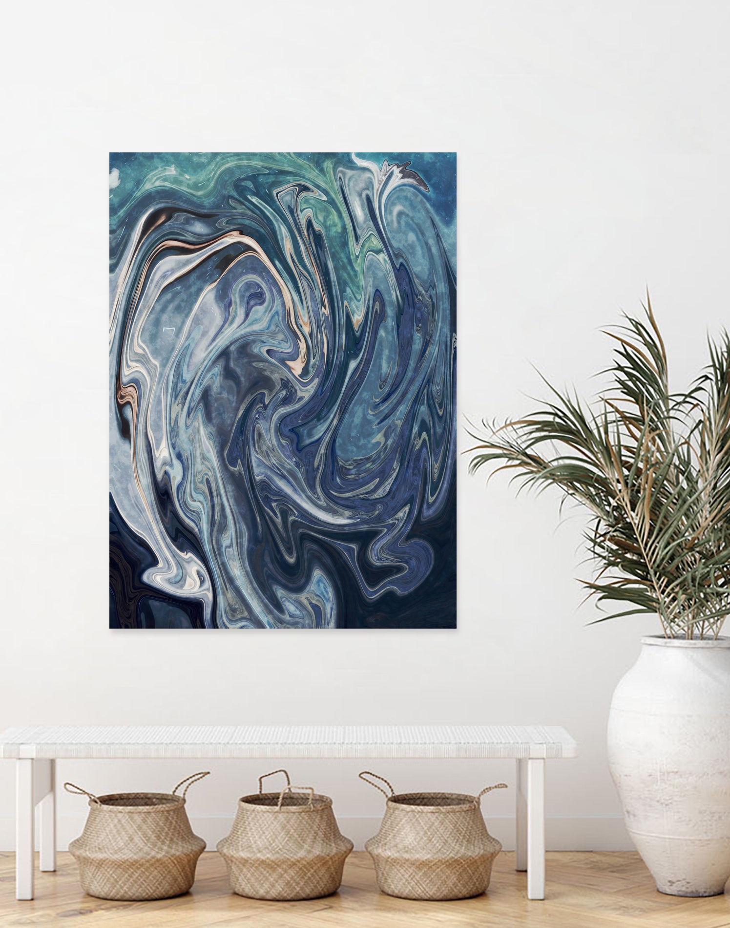 Abstract Marble Painting by Amir Faysal on GIANT ART - gray digital painting