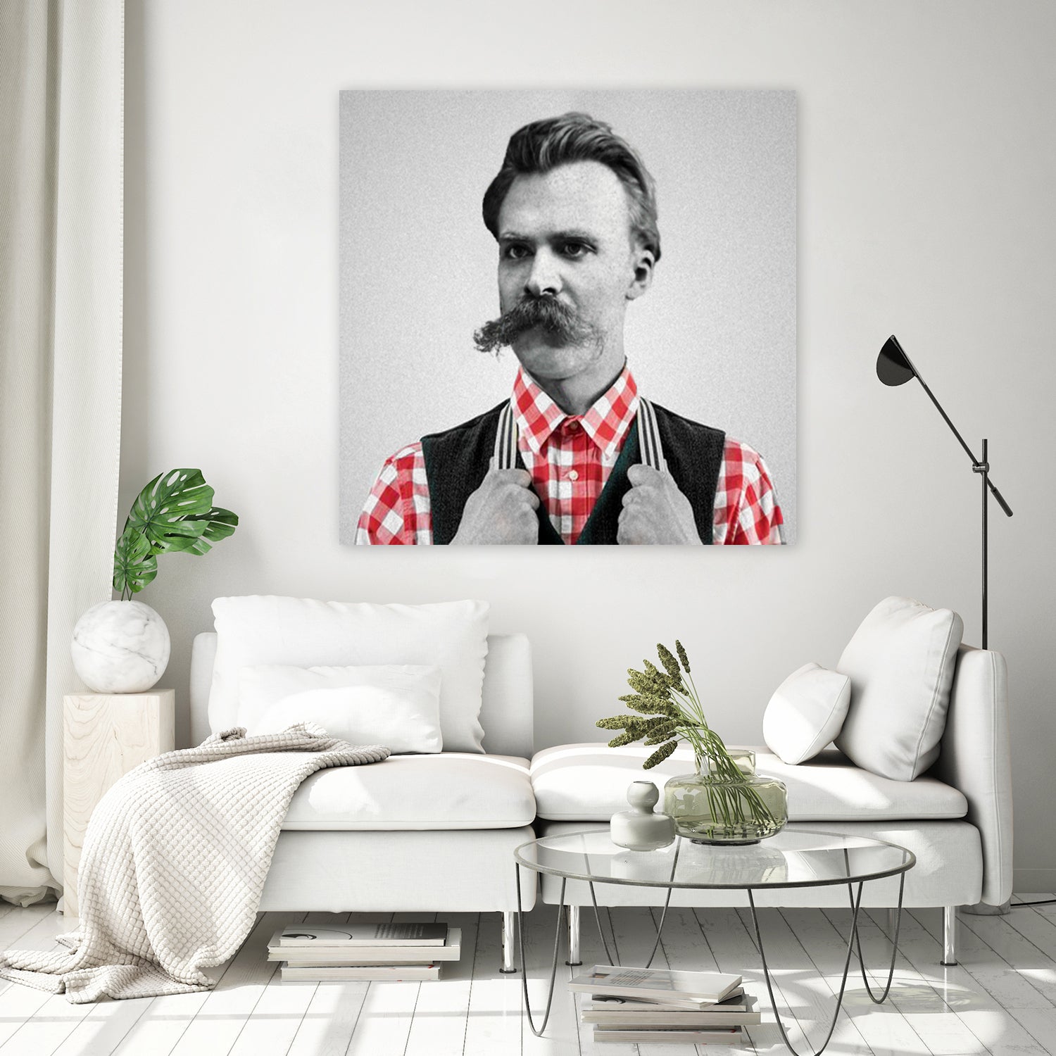 Hipster Nietzsche by Luigi Tarini on GIANT ART - gray photo manipulation