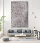 Template corruption 2 (orange seed) by Victor Fitzsimons on GIANT ART - black mixed media