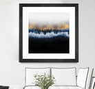 Golden Horizon by Elisabeth Fredriksson on GIANT ART - blue mixed media
