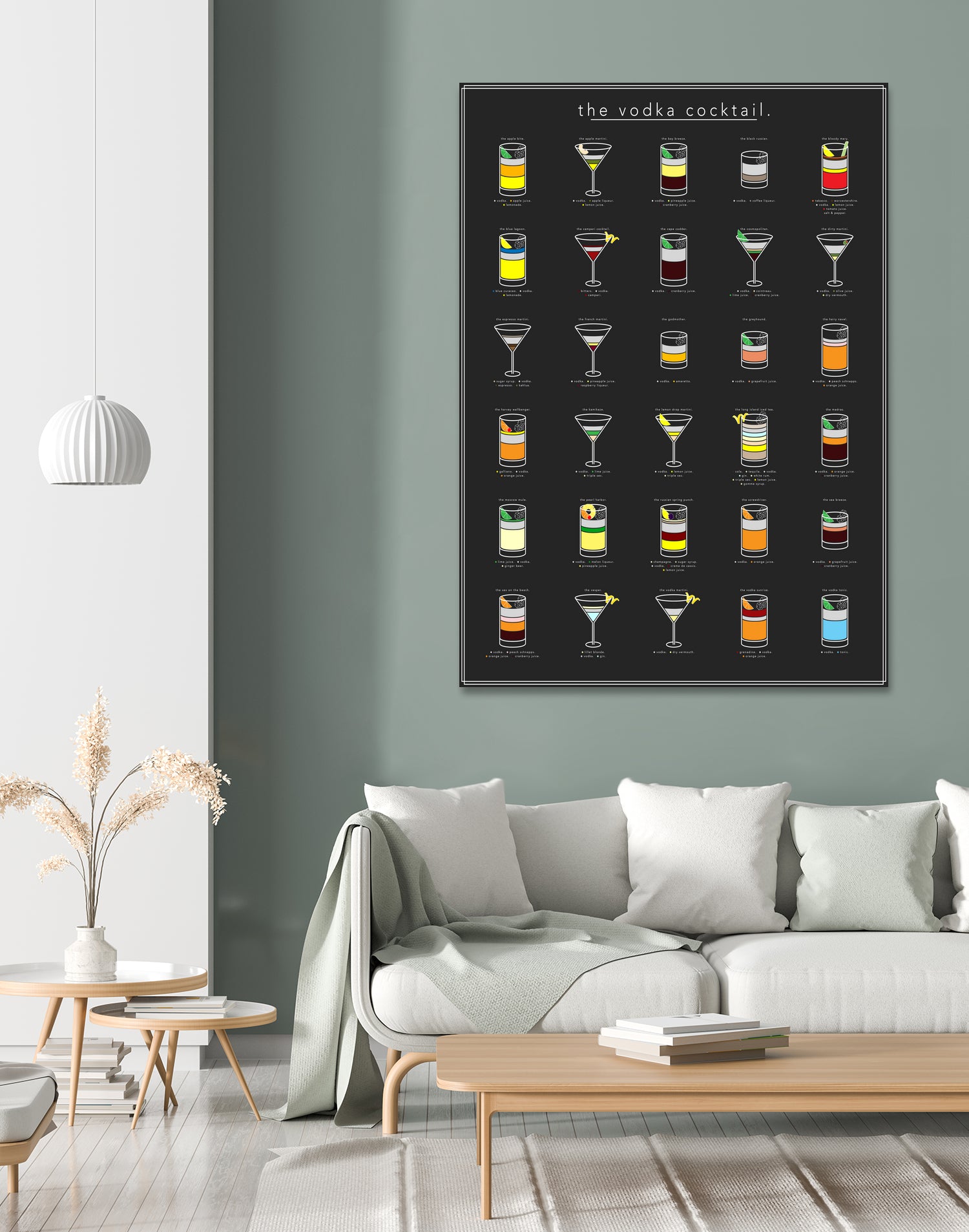 The Vodka Cocktail by Finlay McNevin on GIANT ART - black typography