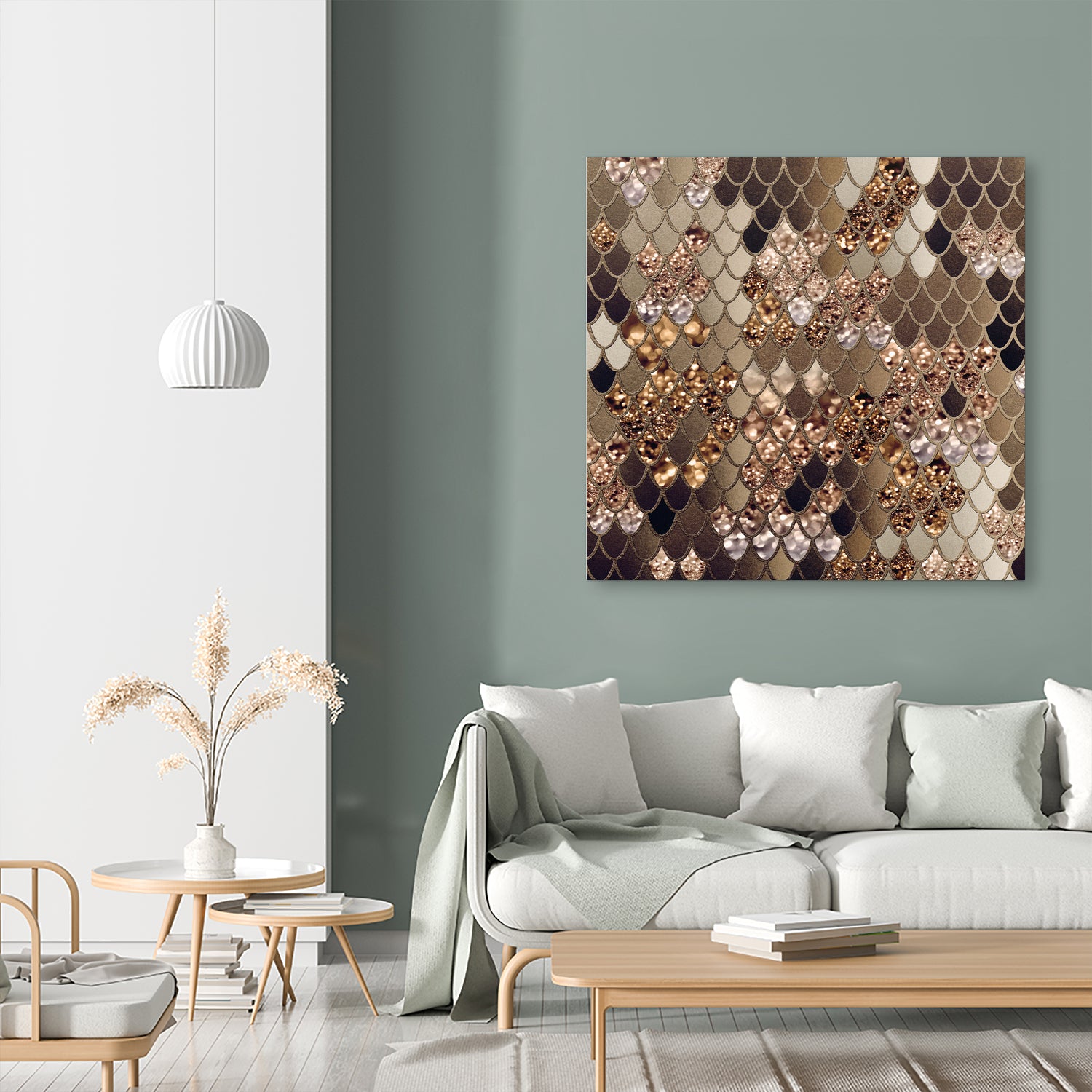 Mermaid Glitter Scales #6 #shiny #decor #art by Anita & Bella Jantz on GIANT ART - brown vector illustration