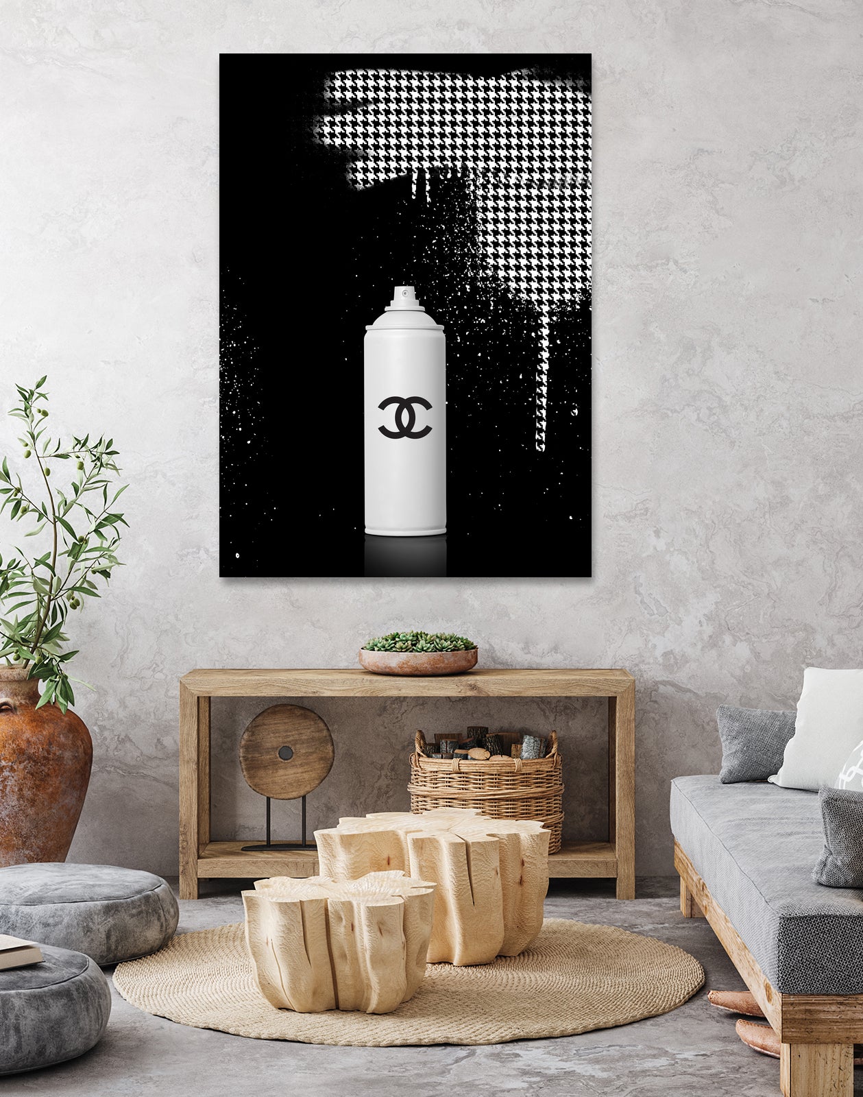 Chanel Spray Paint by Alexandre Venancio on GIANT ART - black digital painting