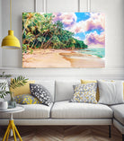 Beach Now by Uma Gokhale on GIANT ART - green photo illustration