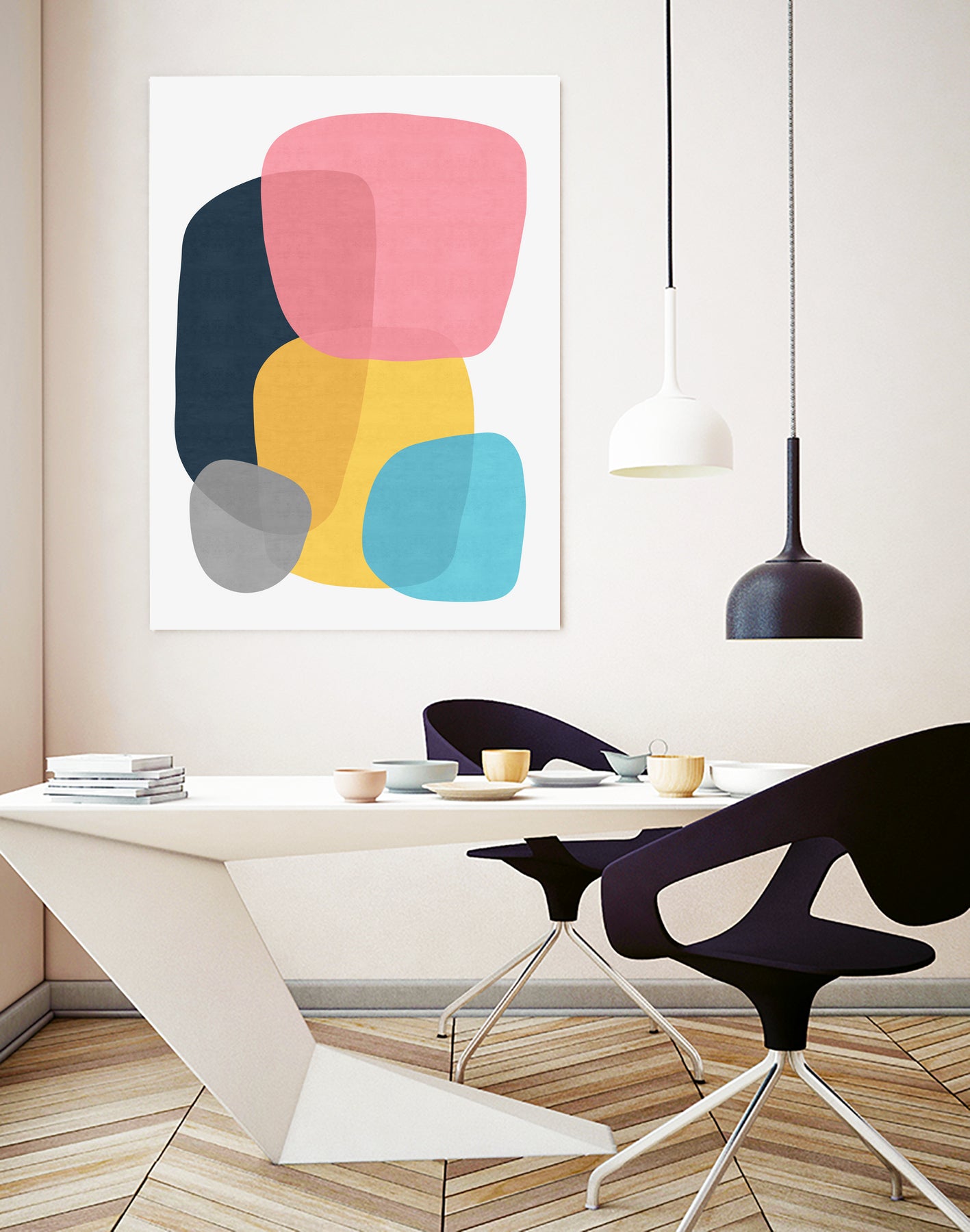 Abstract VII by Vitor Costa on GIANT ART - pink digital painting