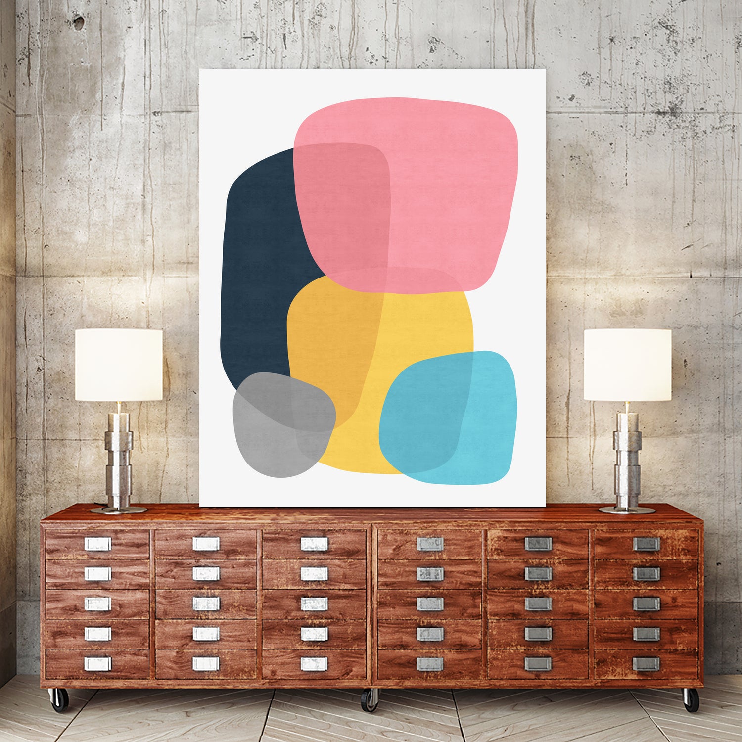 Abstract VII by Vitor Costa on GIANT ART - pink digital painting