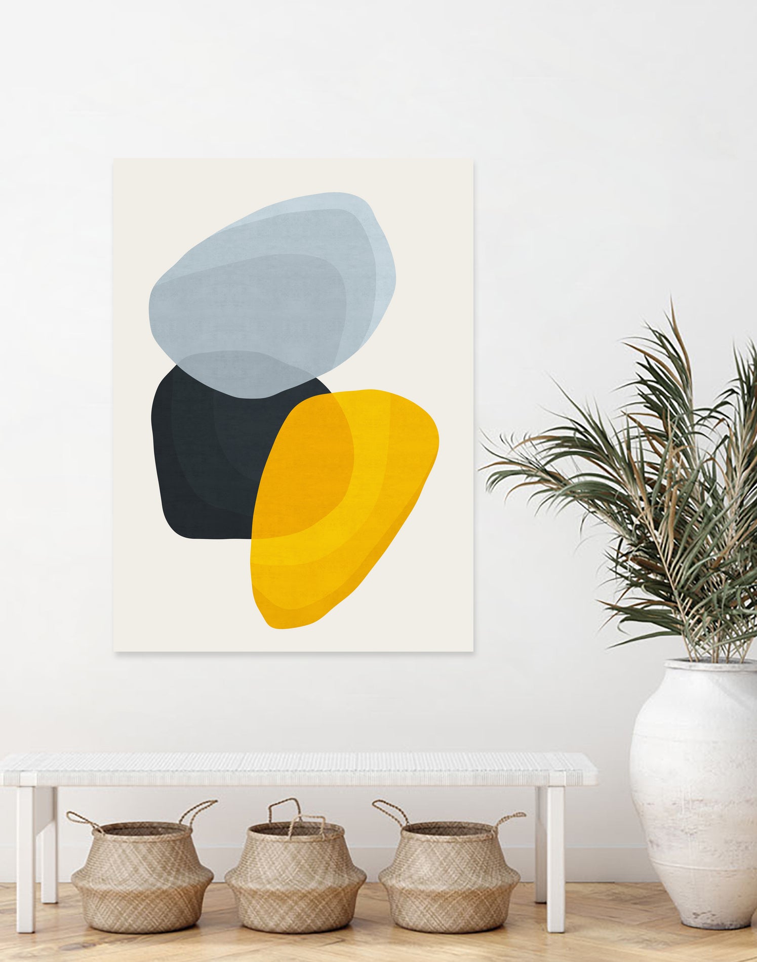 Abstract XVII by Vitor Costa on GIANT ART - yellow digital painting