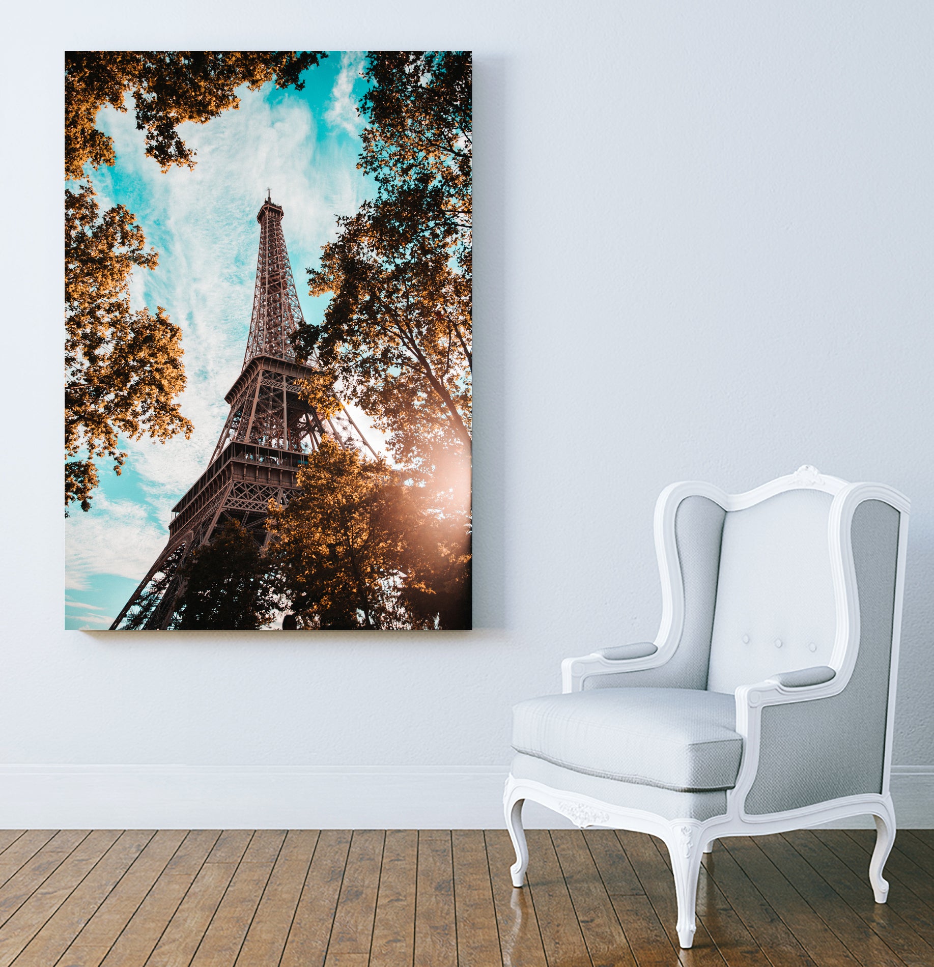 Sun on Effeil Tower by Marc Lamy on GIANT ART - orange photo manipulation