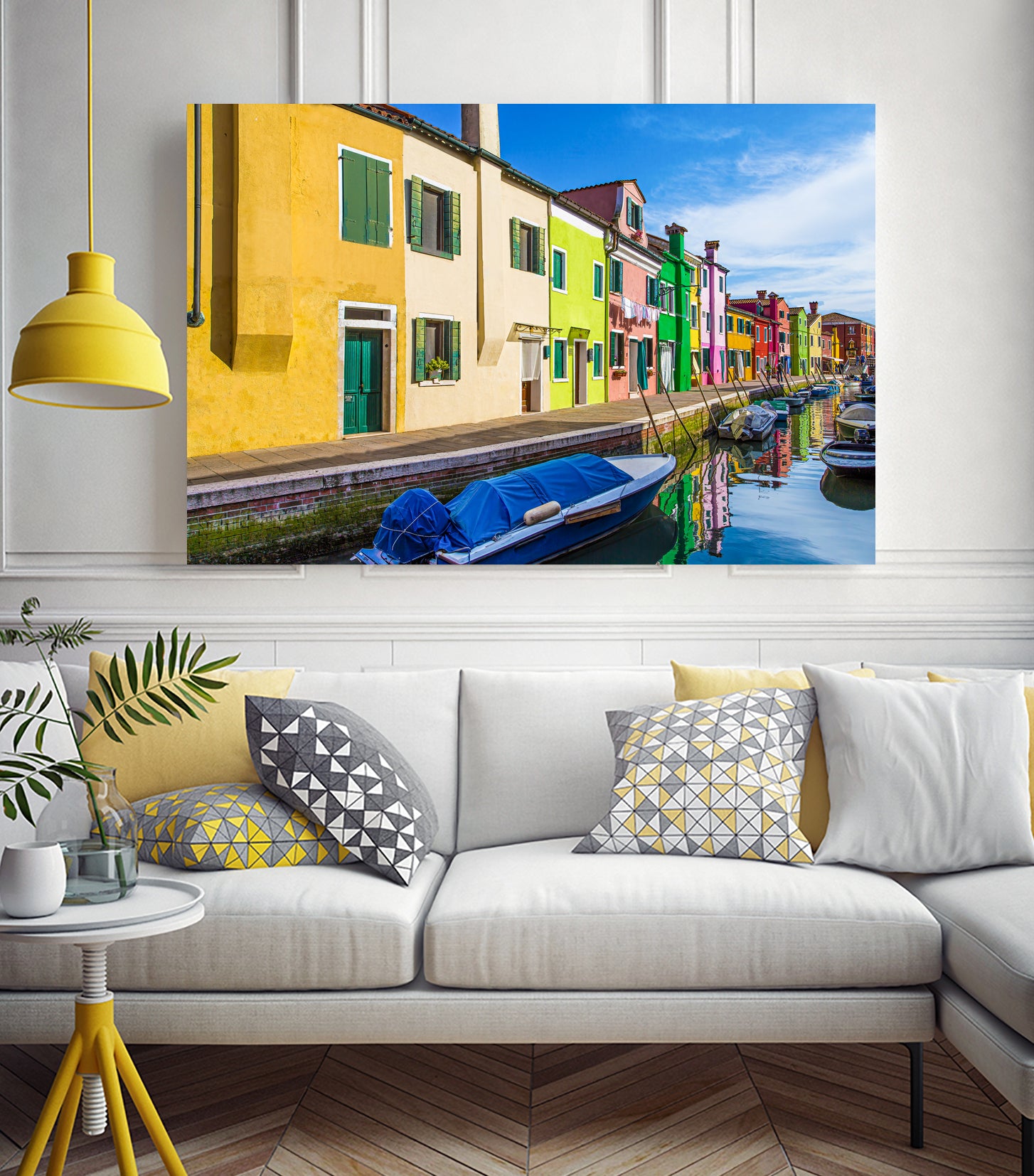 Boats in Burano by Darryl Brooks on GIANT ART - blue photo illustration