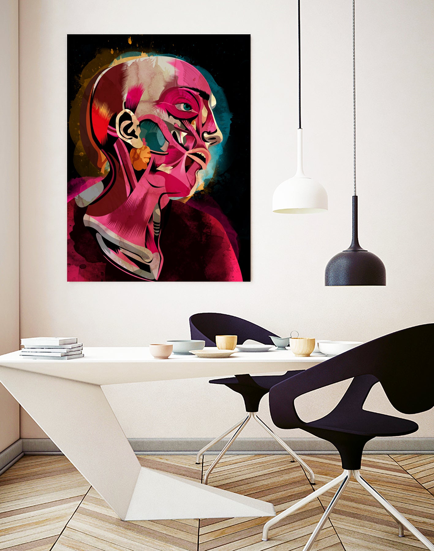 Anatomy 05 by Alvaro Tapia on GIANT ART - pink mixed media