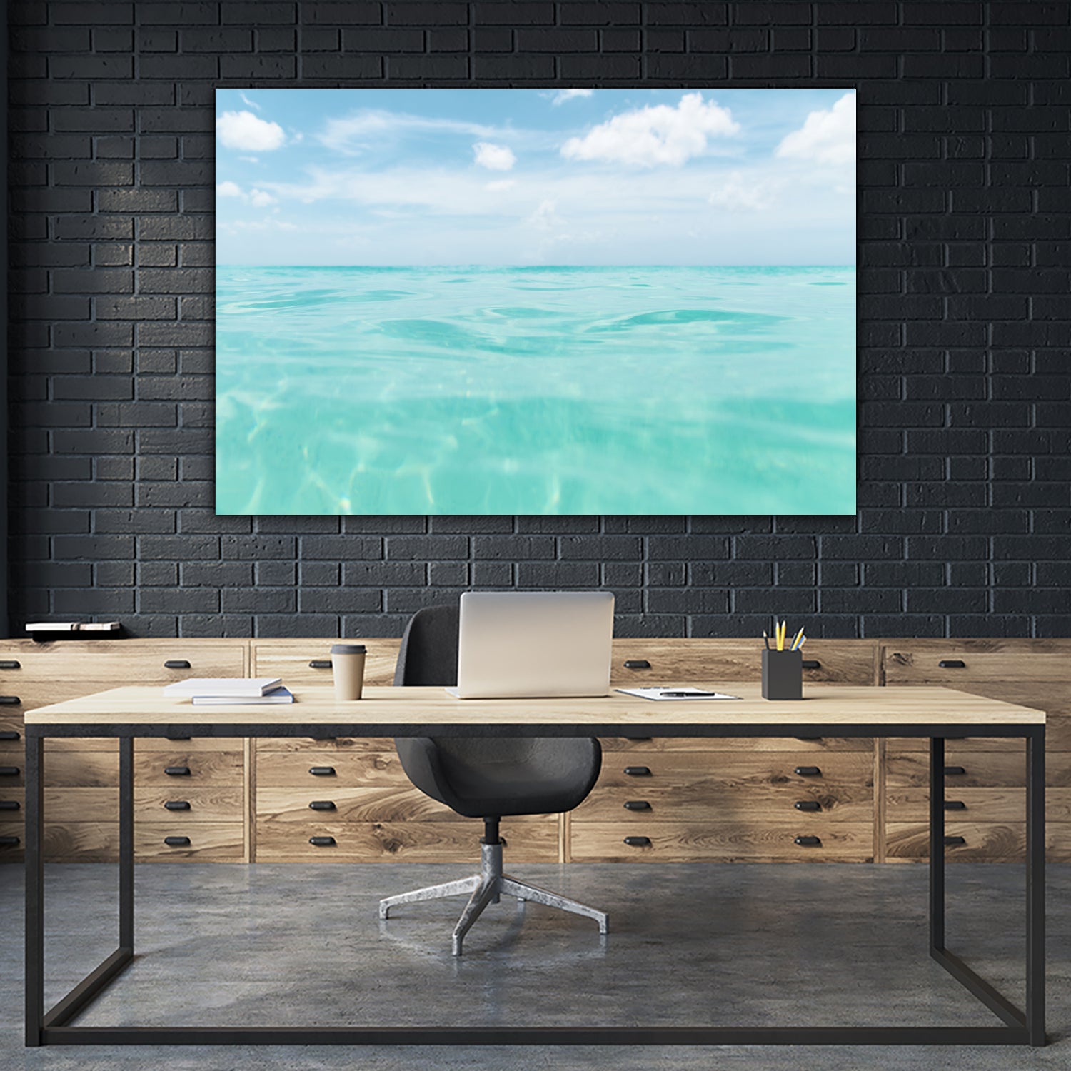 Dive into the Caribbean Sea 2 by AnitasBellasArt on GIANT ART - blue coastal