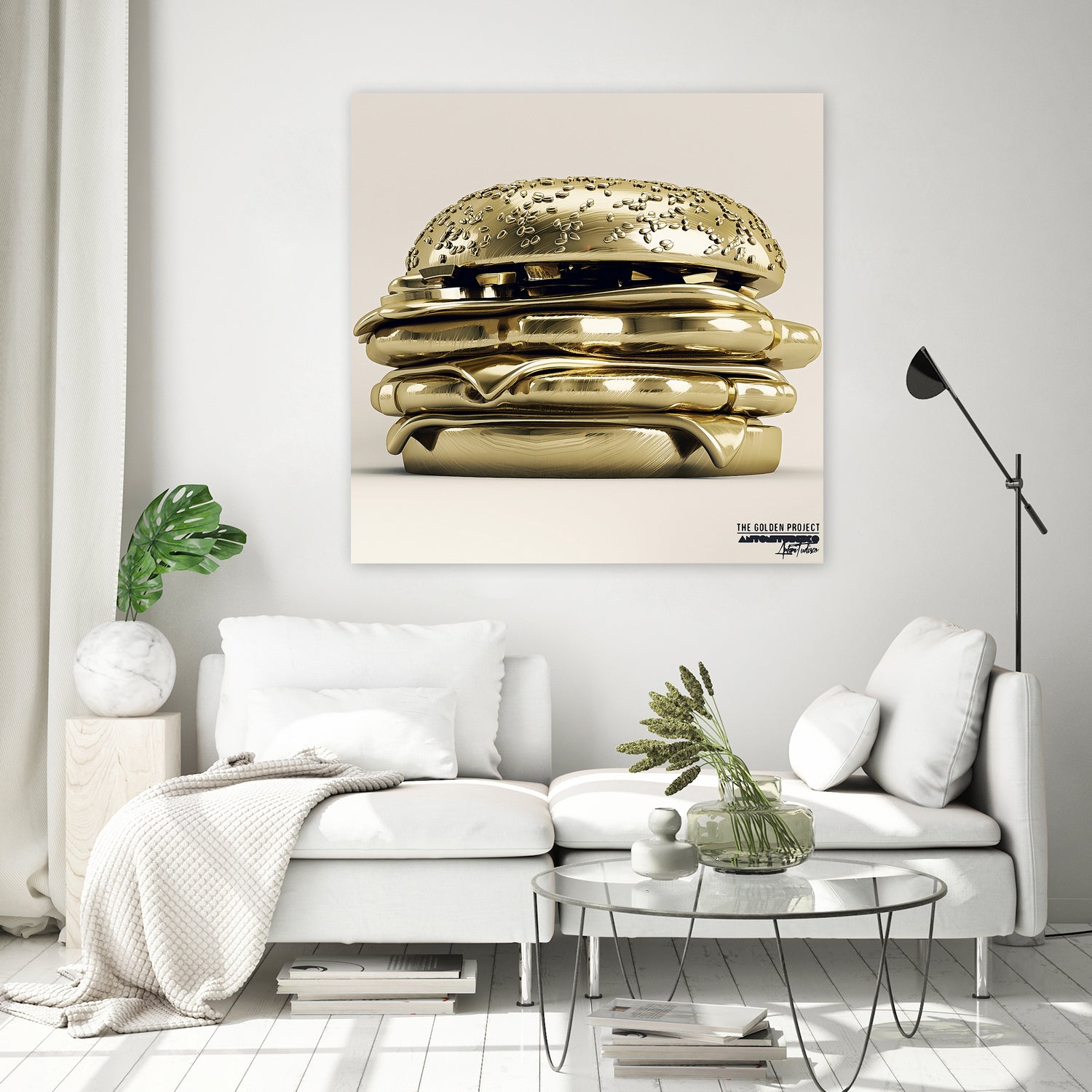Golden Burger by Antoni Tudisco on GIANT ART - 3d art