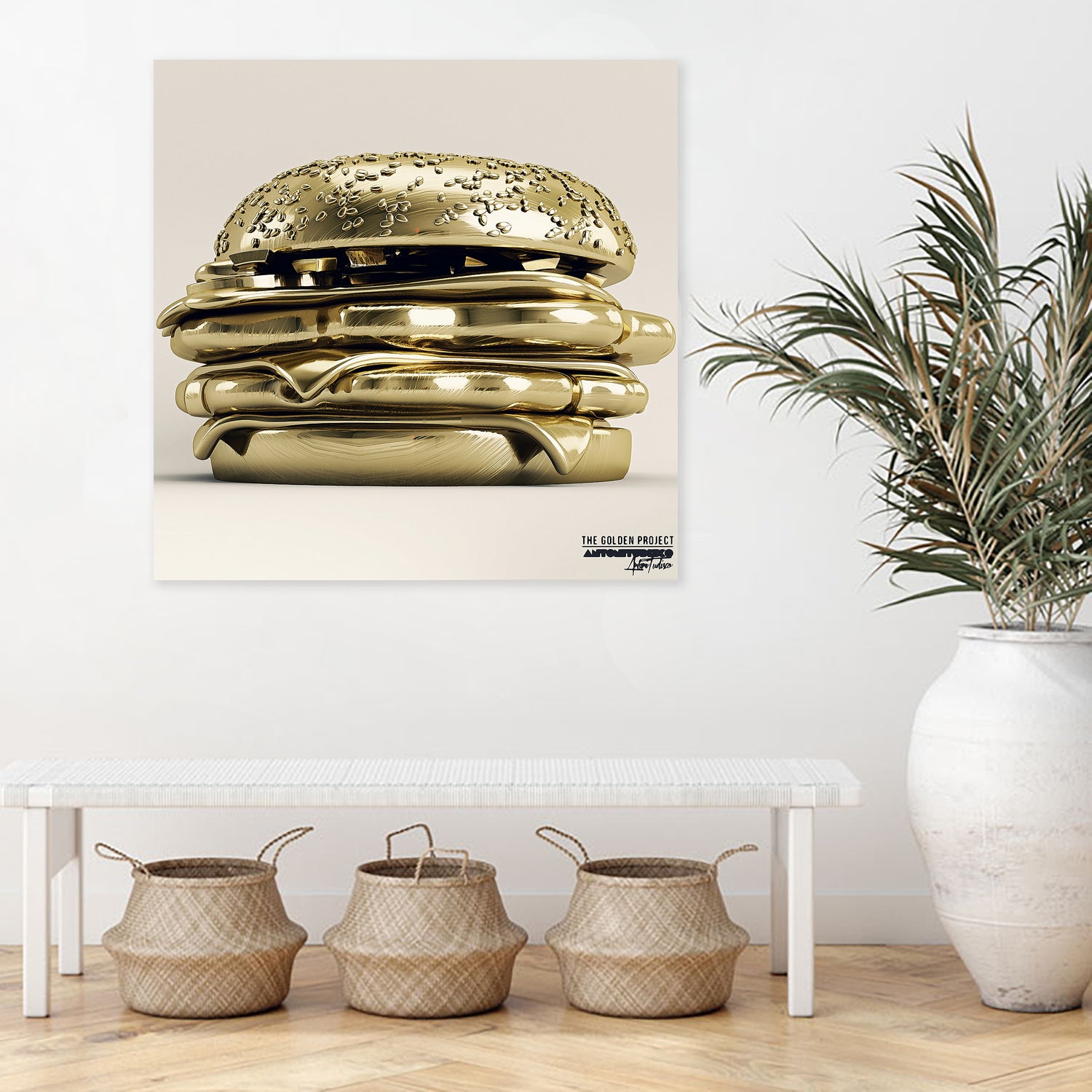 Golden Burger by Antoni Tudisco on GIANT ART - 3d art