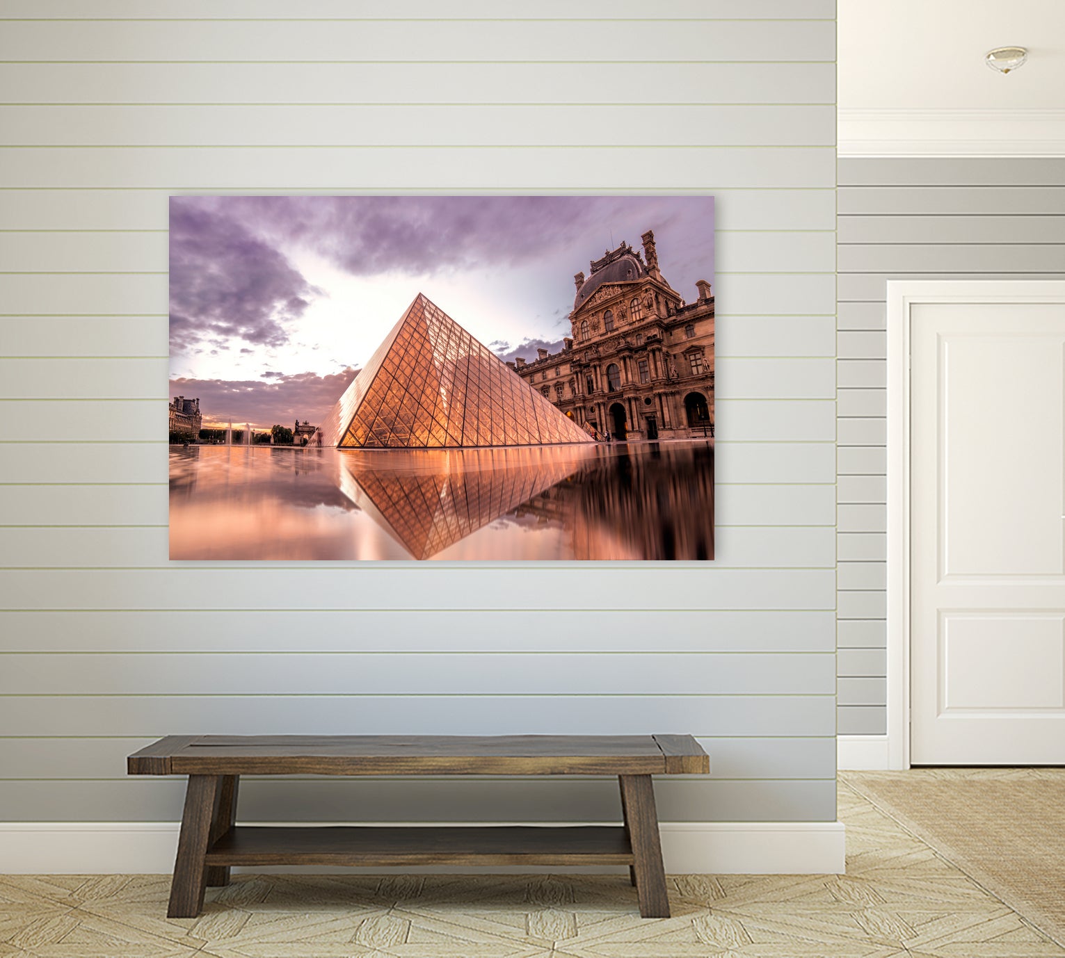 The Louvre by Steven Sandner on GIANT ART - white digital painting