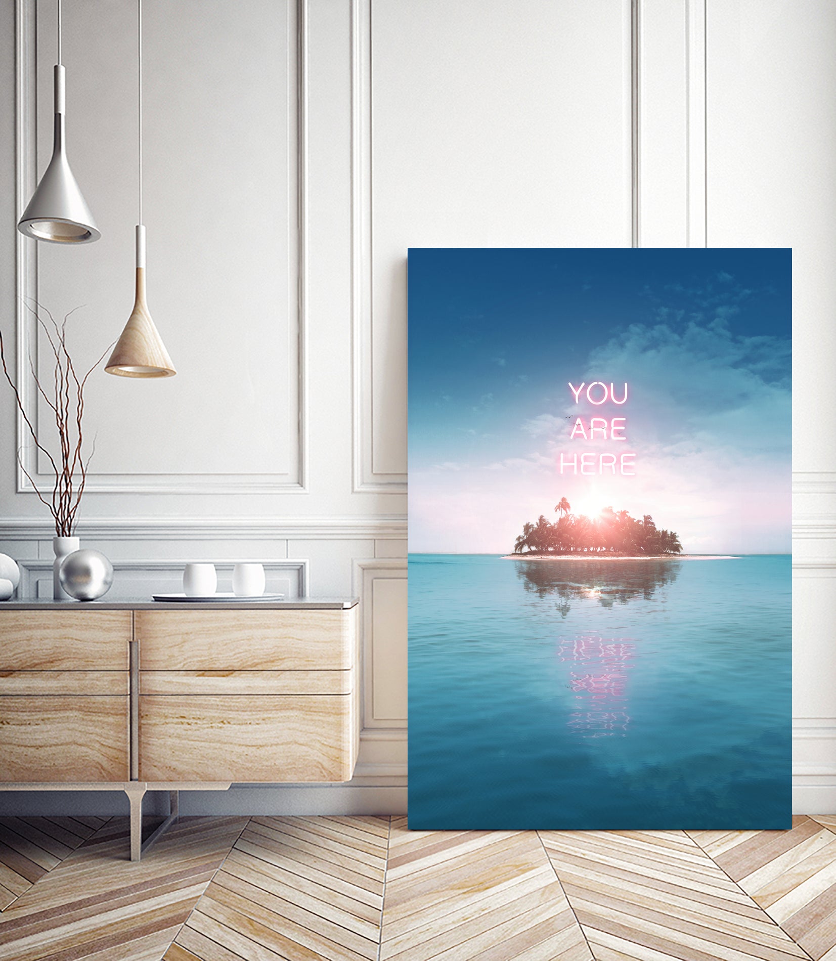 YOU ARE HERE by Jonas Loose on GIANT ART - blue photo manipulation