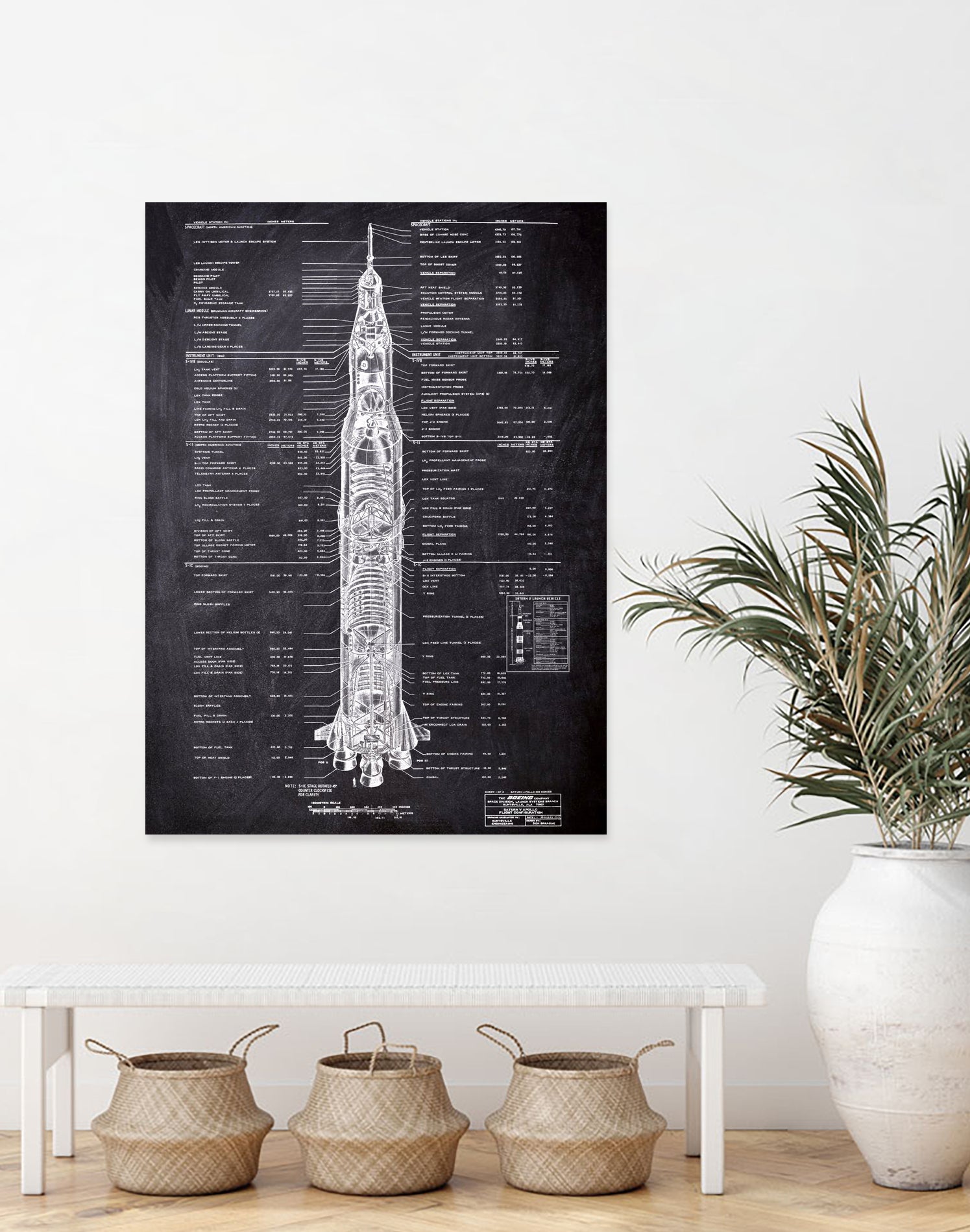 Rocket blueprints by map collection on GIANT ART - black mixed media