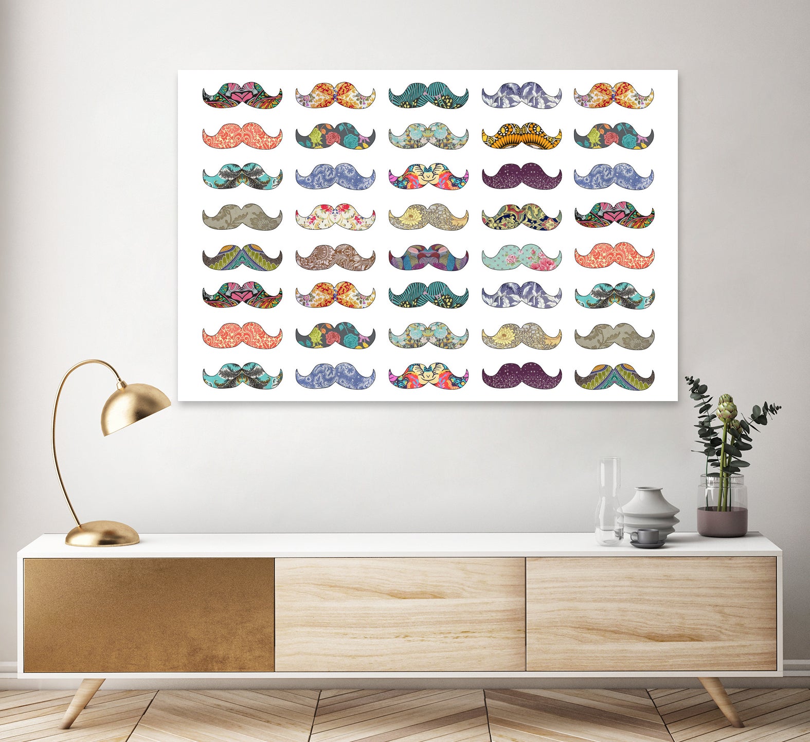 Mustache Mania by Bianca Green on GIANT ART - digital drawing