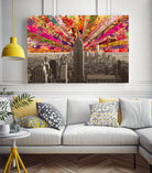 Blooming NY by Bianca Green on GIANT ART - red photo illustration