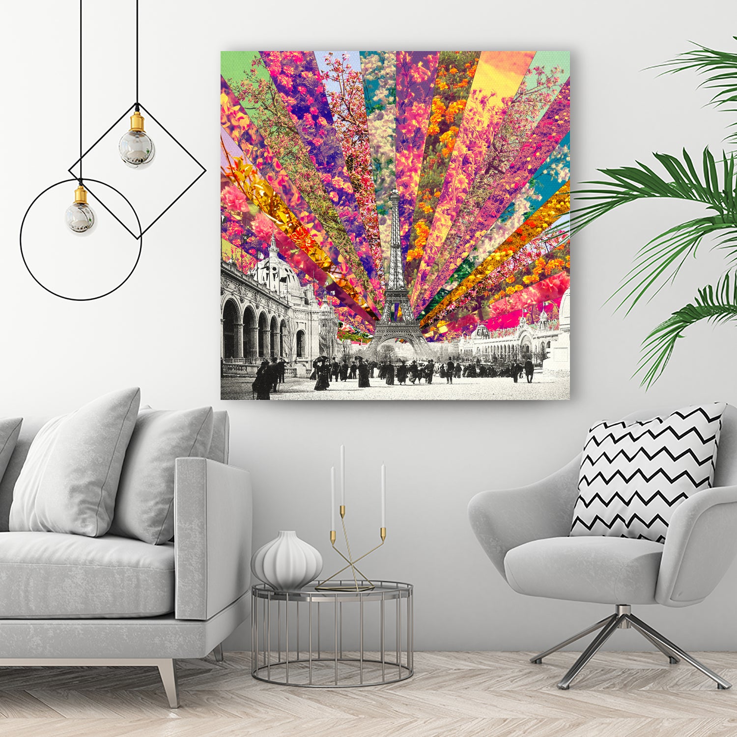 Vintage Paris by Bianca Green on GIANT ART - red mixed media